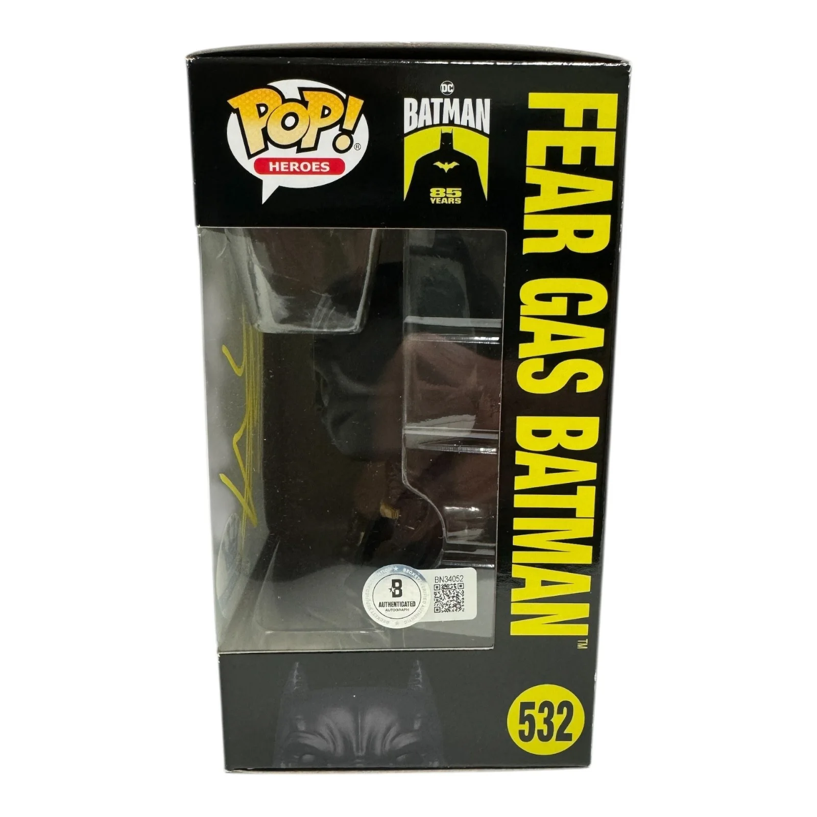 CHRISTIAN BALE — Christian Bale Signed Autograph Fear Gas Batman Begins Funko Pop 532 Beckett Bas, изображение 2