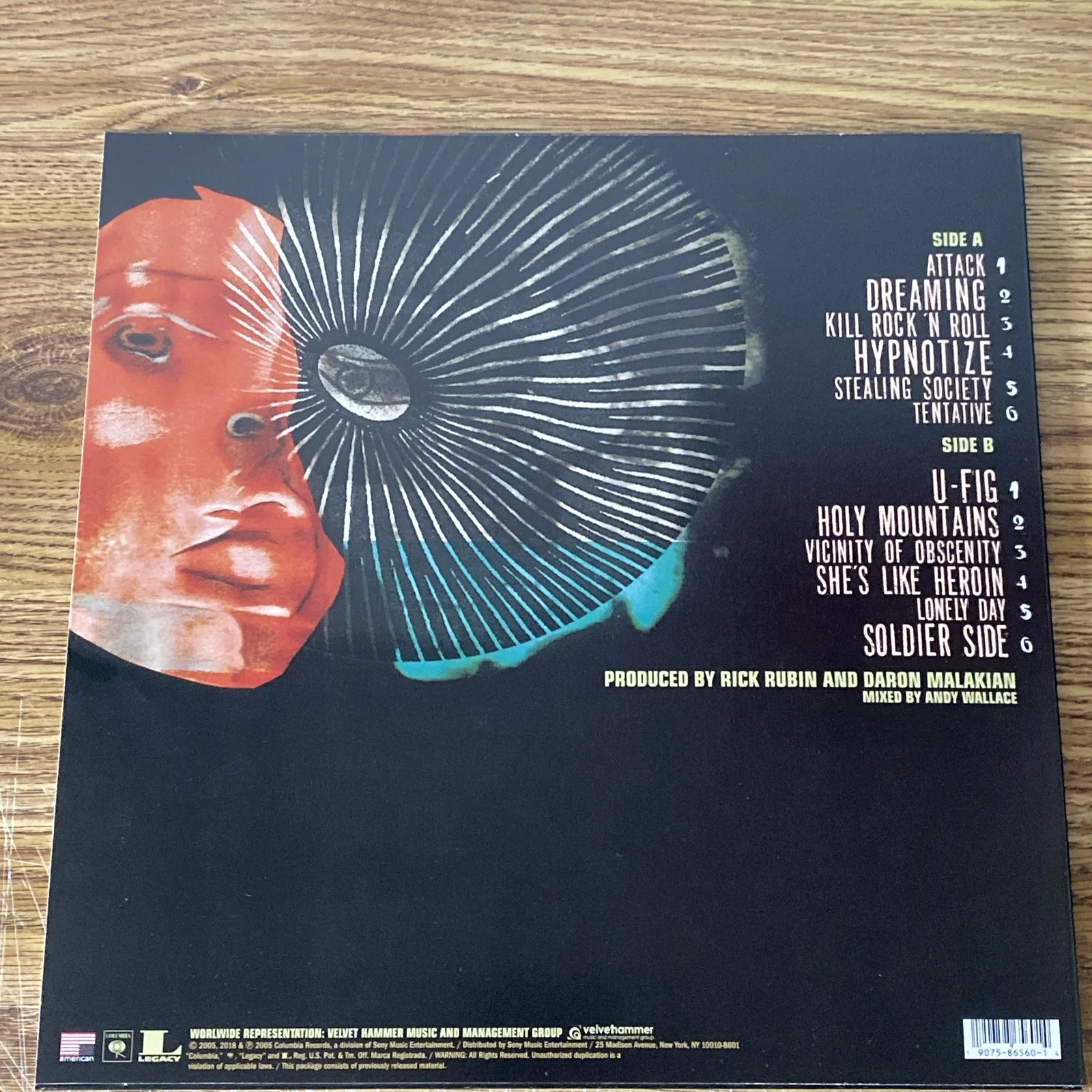 Daron Malakian Autographed ‘Hypnotize’ Vinyl Album System Of A Down, image 3