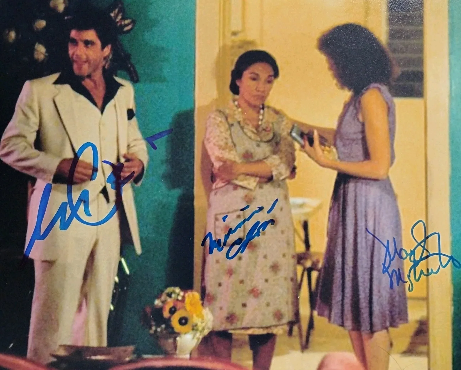 Al Pacino Mary Elizabeth Mastrantonio Míriam Colón Steven Bauer — Al Pacino Mary Elizabeth Mastrantonio Míriam Colón Autographed 11x14 PSA/DNA ITP, image 2