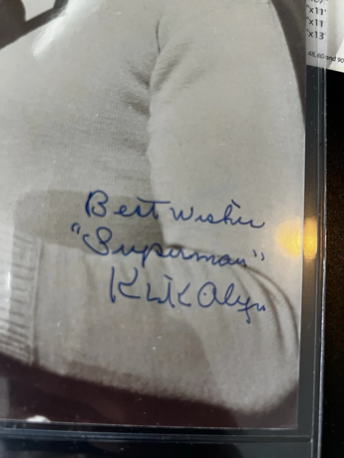 Kirk Alyn — Kirk Alyn Signed Superman 8x10 Photo PSA DNA, изображение 2