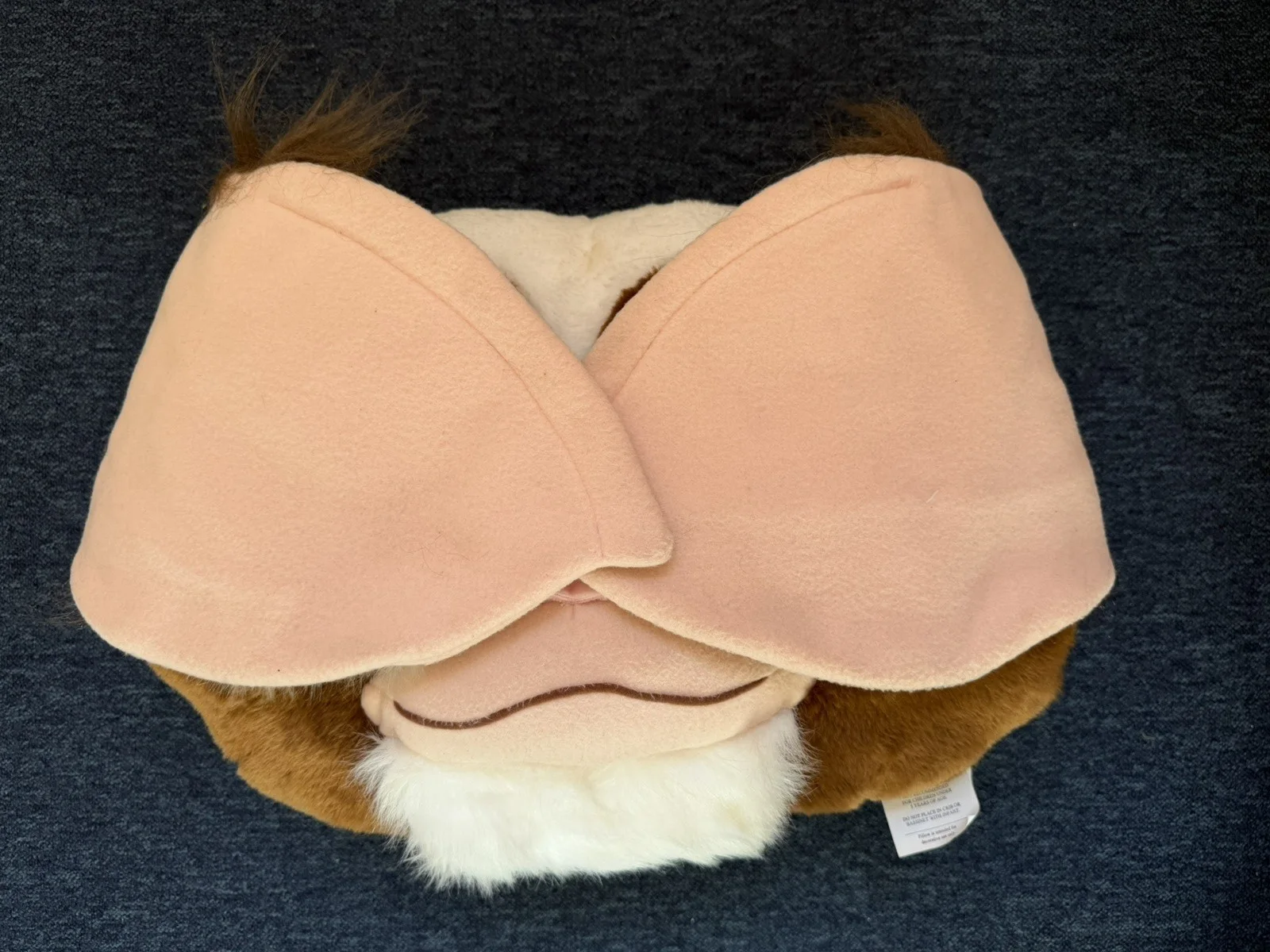 Neca Gremlins Large Gizmo Head Cushion pillow mogwai brown white plush toy, изображение 4