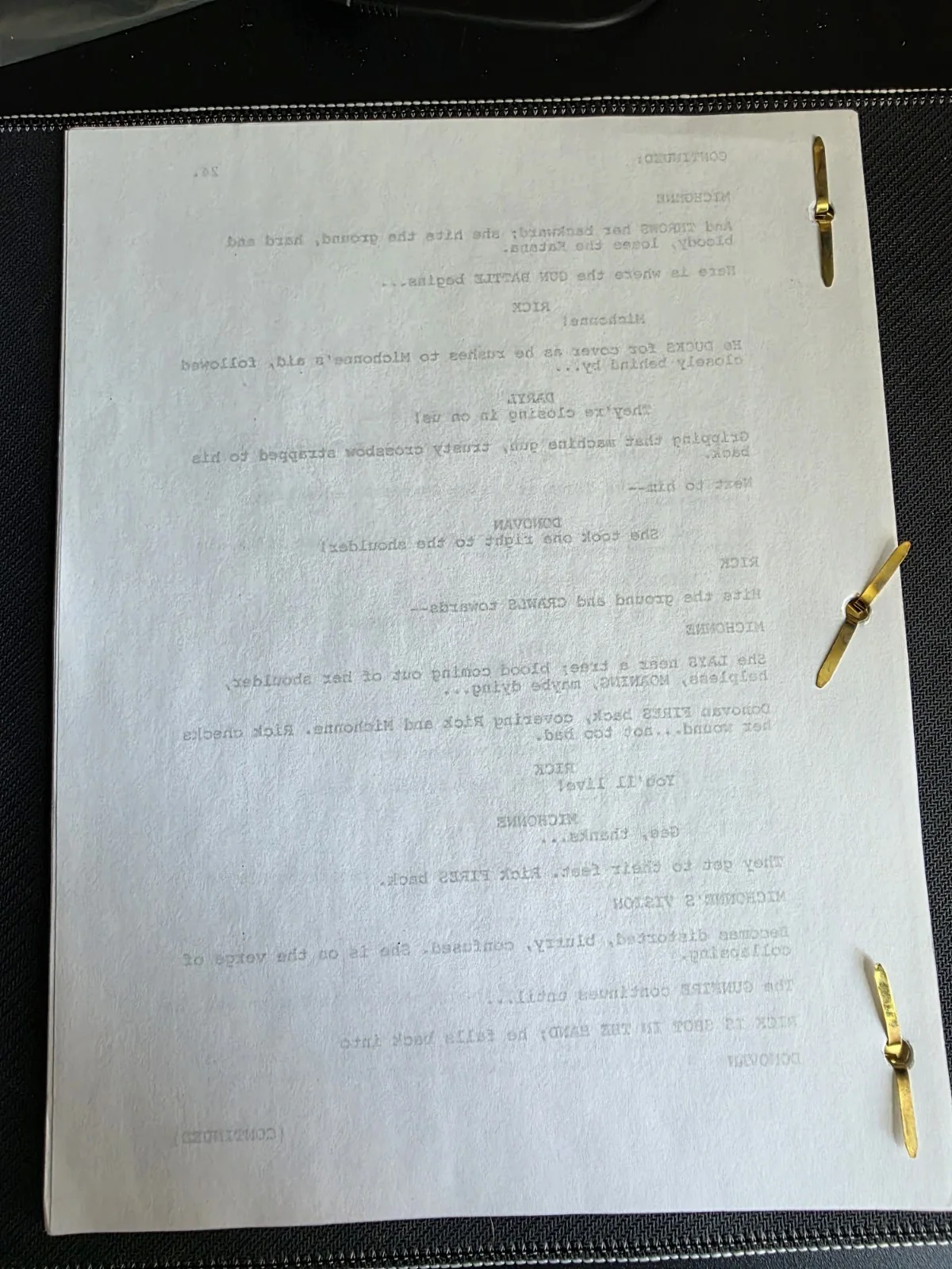 Walking Dead Script Signed by Andrew Lincoln - PSA DNA - Season 6 Finale, image 4