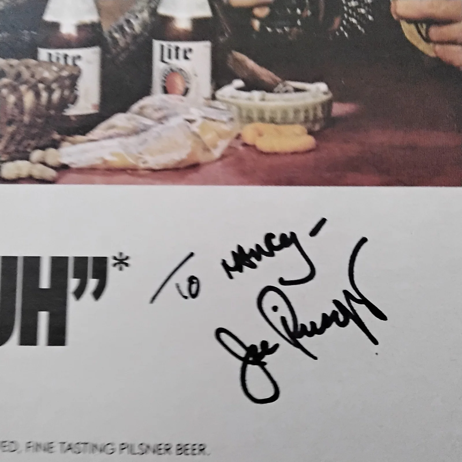 Joe Piscopo SIGNED Mag Page Ad 80s Film TV Actor SNL Wise Guys Sidekicks Miller, изображение 5