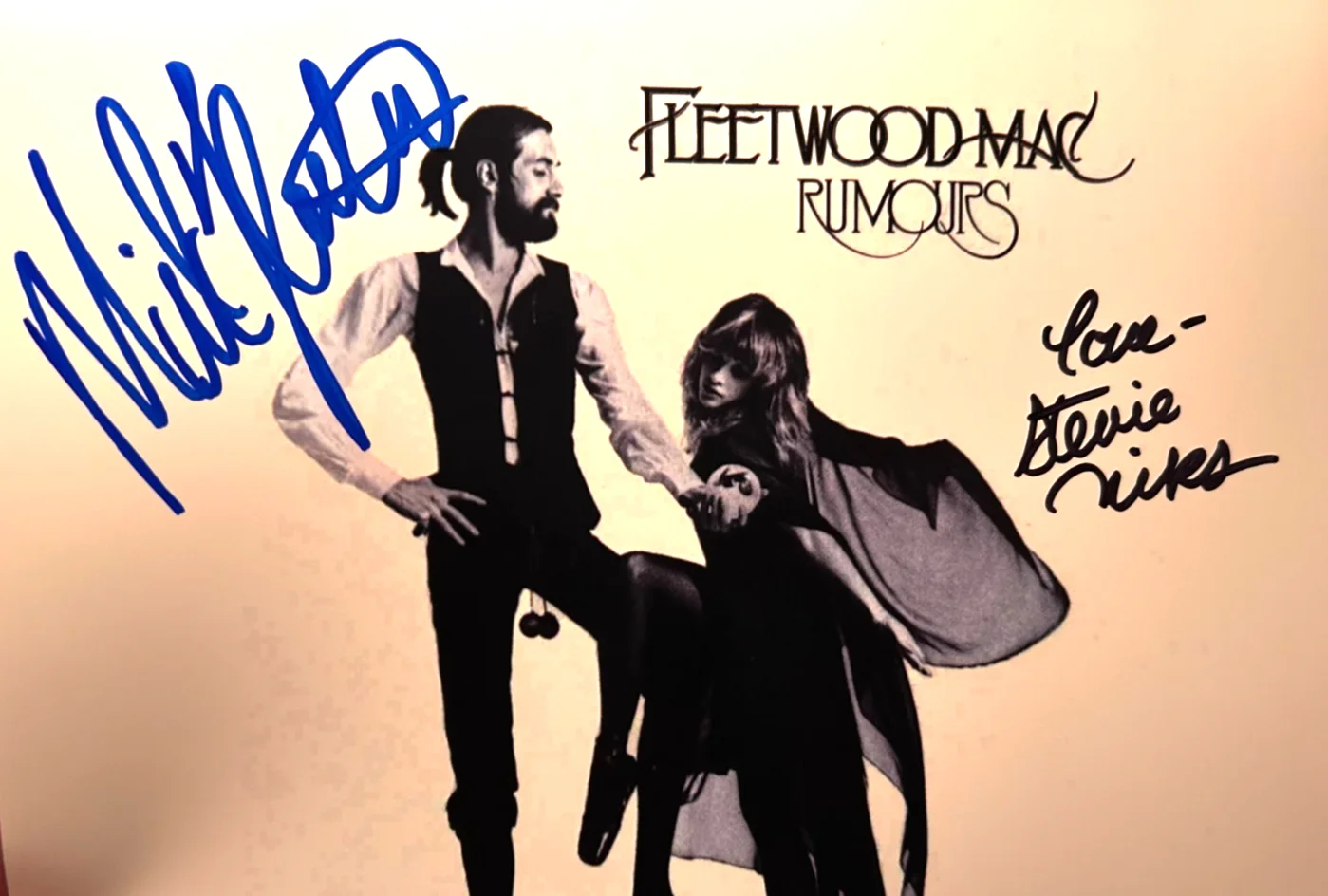 STEVIE NICKS & MICK FLEETWOOD Signed 8x10" Authentic Original Autographs w/COA, изображение 3