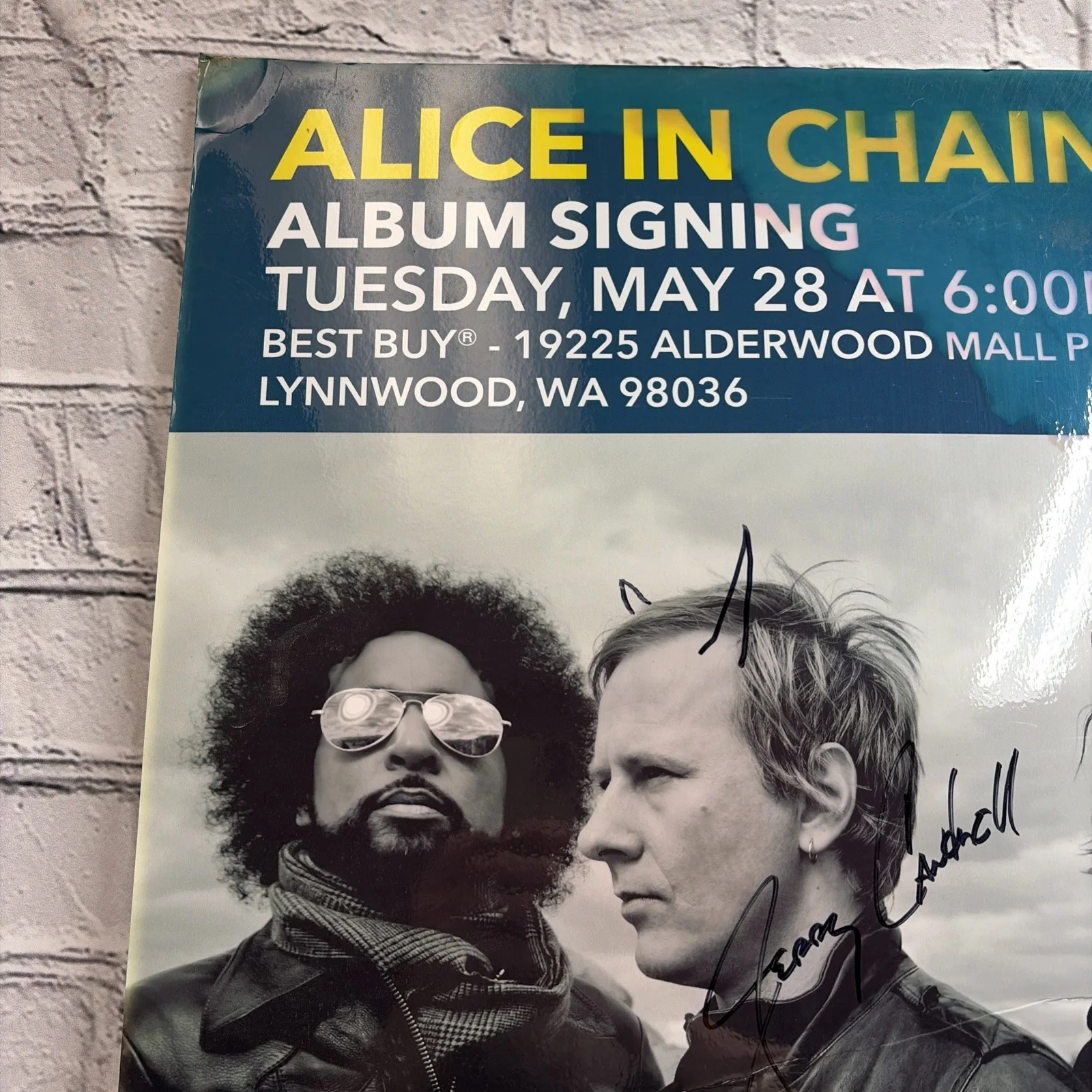 Alice In Chains Signed Promo Poster The Devil Put Dinosaurs Here Original 36X24, image 2