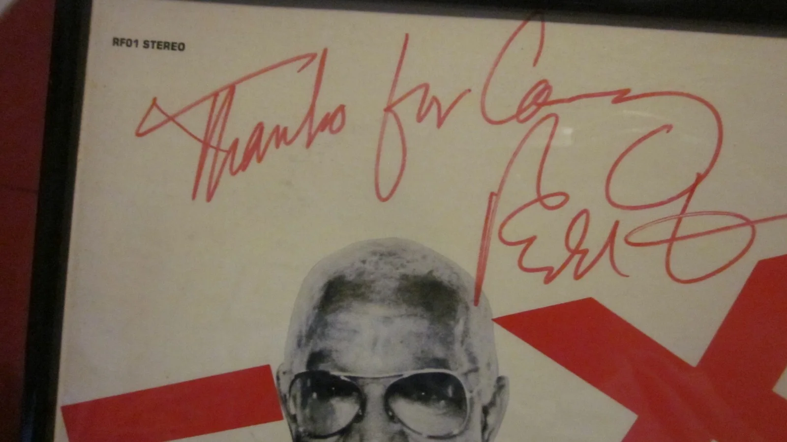 REDD FOXX FRAMED AUTOGRAPHED/SIGNED LP (COOL) SANFORD & SON STAR, image 2