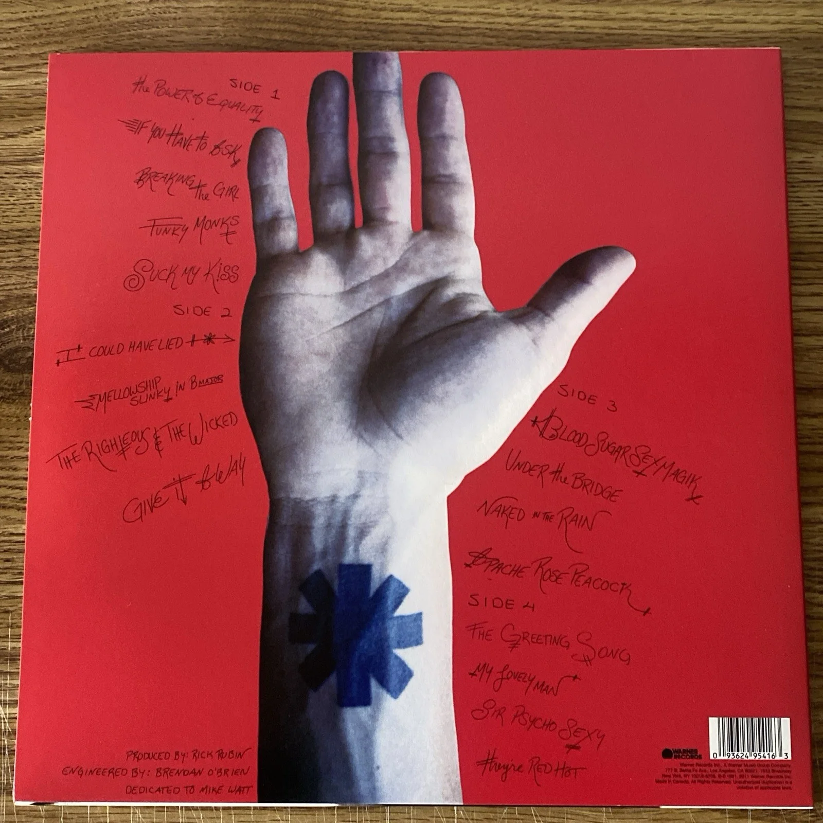 Chad Smith Autographed Vinyl Album Blood Sugar Sex Magik Red Hot Chilli Peppers, изображение 3