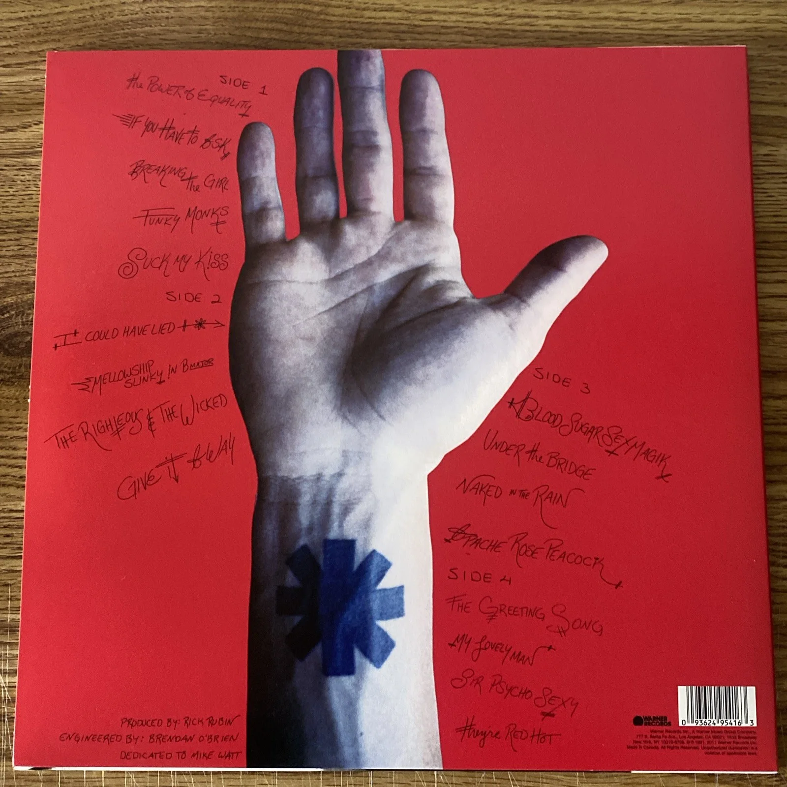 Chad Smith Autographed Vinyl Album Blood Sugar Sex Magik Red Hot Chilli Peppers, изображение 3