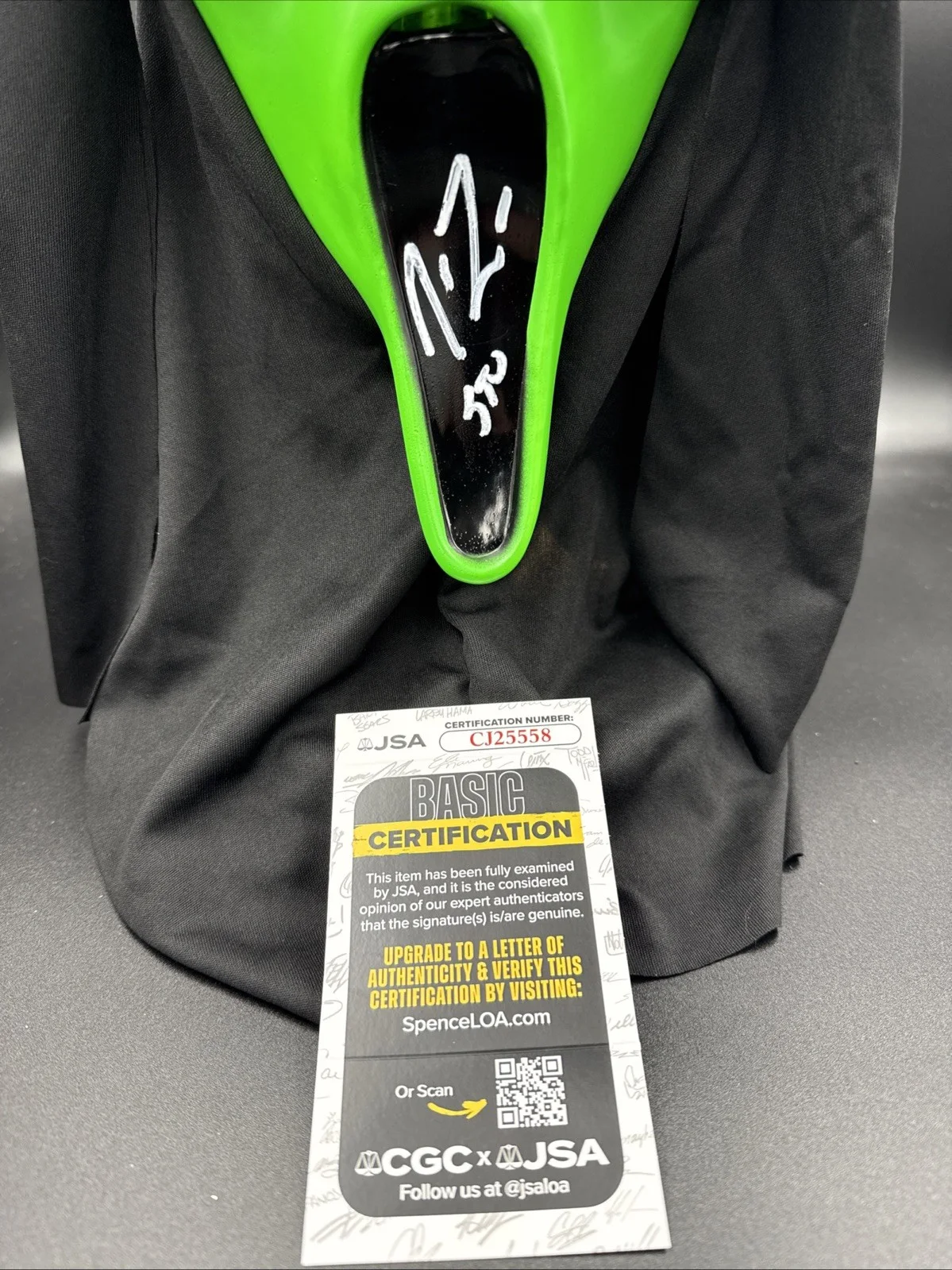 Matthew Lillard — Matthew Lillard Signed Ghostface Fun World Fluorescent Mask Scream JSA COA STAB, image 2