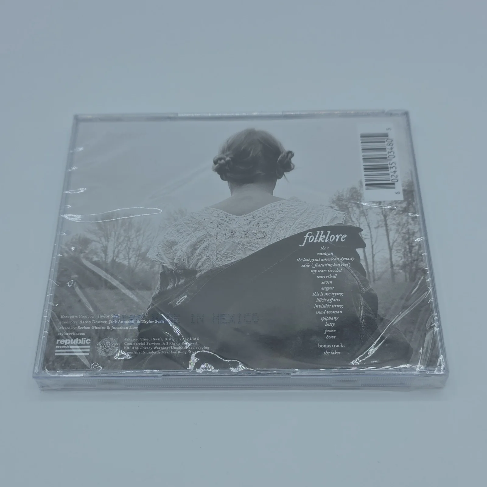 Taylor Swift folklore Signed CD & Booklet Parental Advisory, image 2