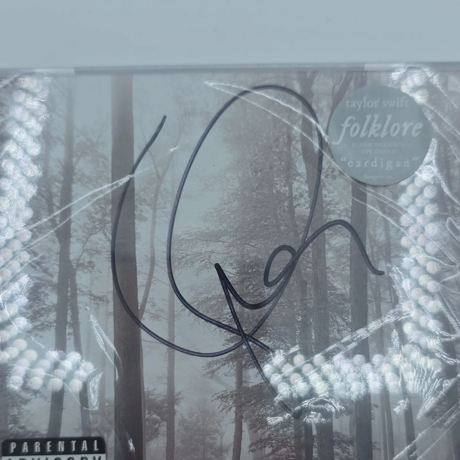 Taylor Swift folklore Signed CD & Booklet Parental Advisory, image 3