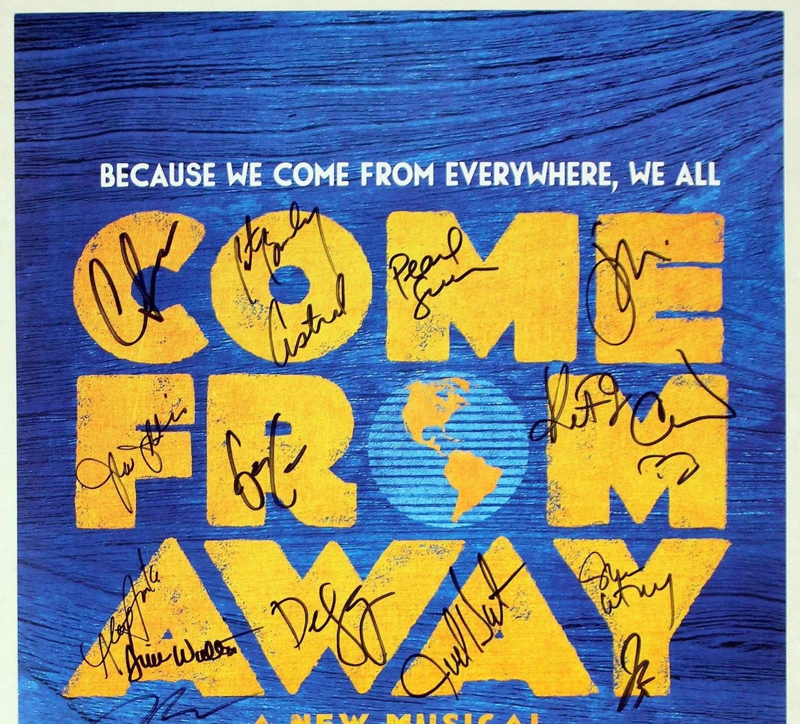 COME FROM AWAY Full Broadway Cast Jenn Colella Signed Poster, image 2