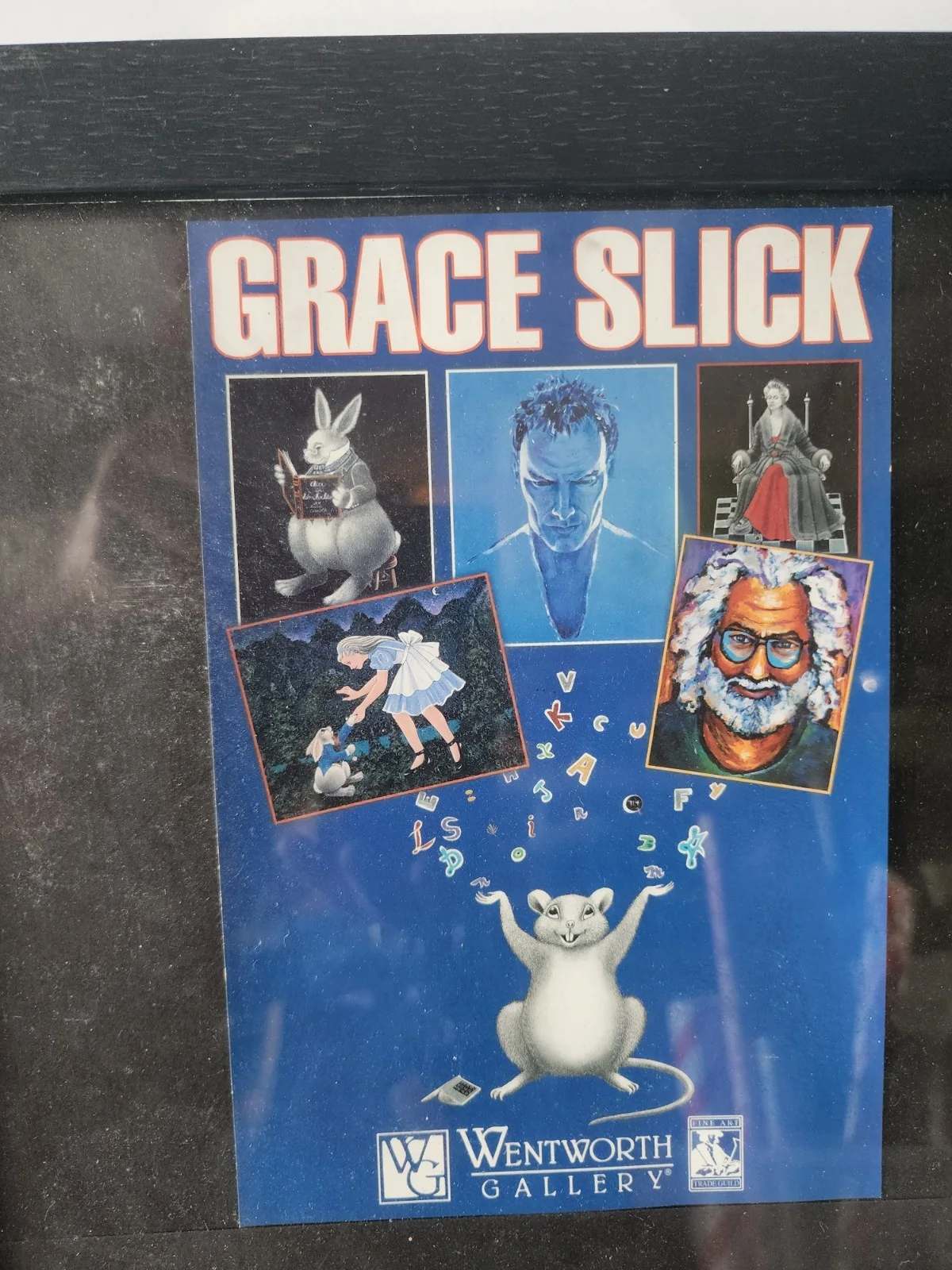 Artist GRACE SLICK SIGNED Card With Poster, изображение 3