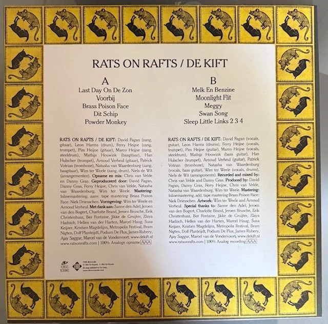 Rats on Rafts / De Kift : fully signed x11 De Kift autographed Lp vinyl - rare, изображение 2
