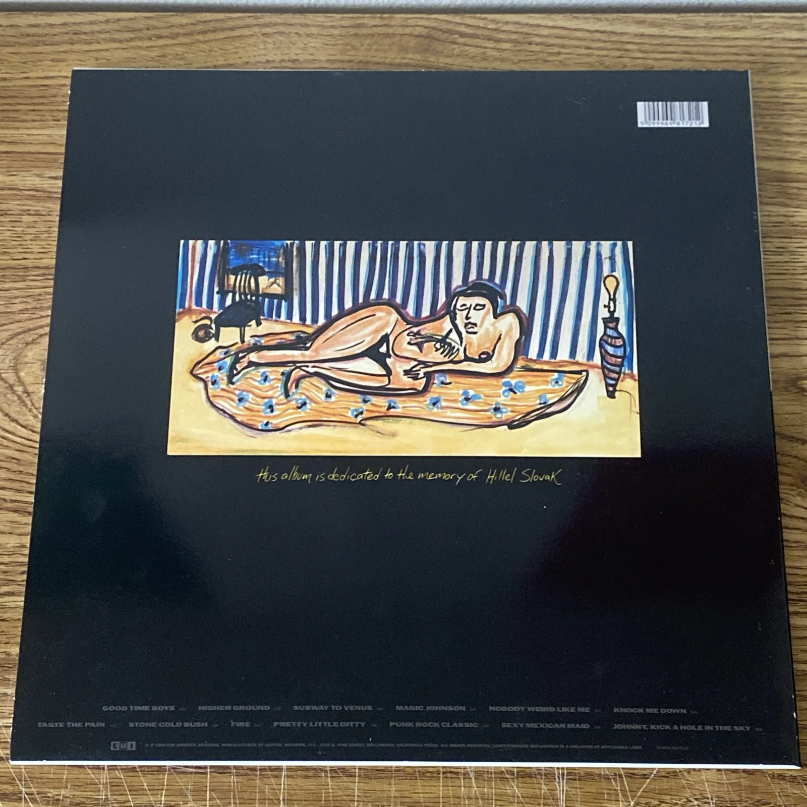 Chad Smith Autographed Vinyl Album ‘Mother’s Milk’ The Red Hot Chilli Peppers, image 3