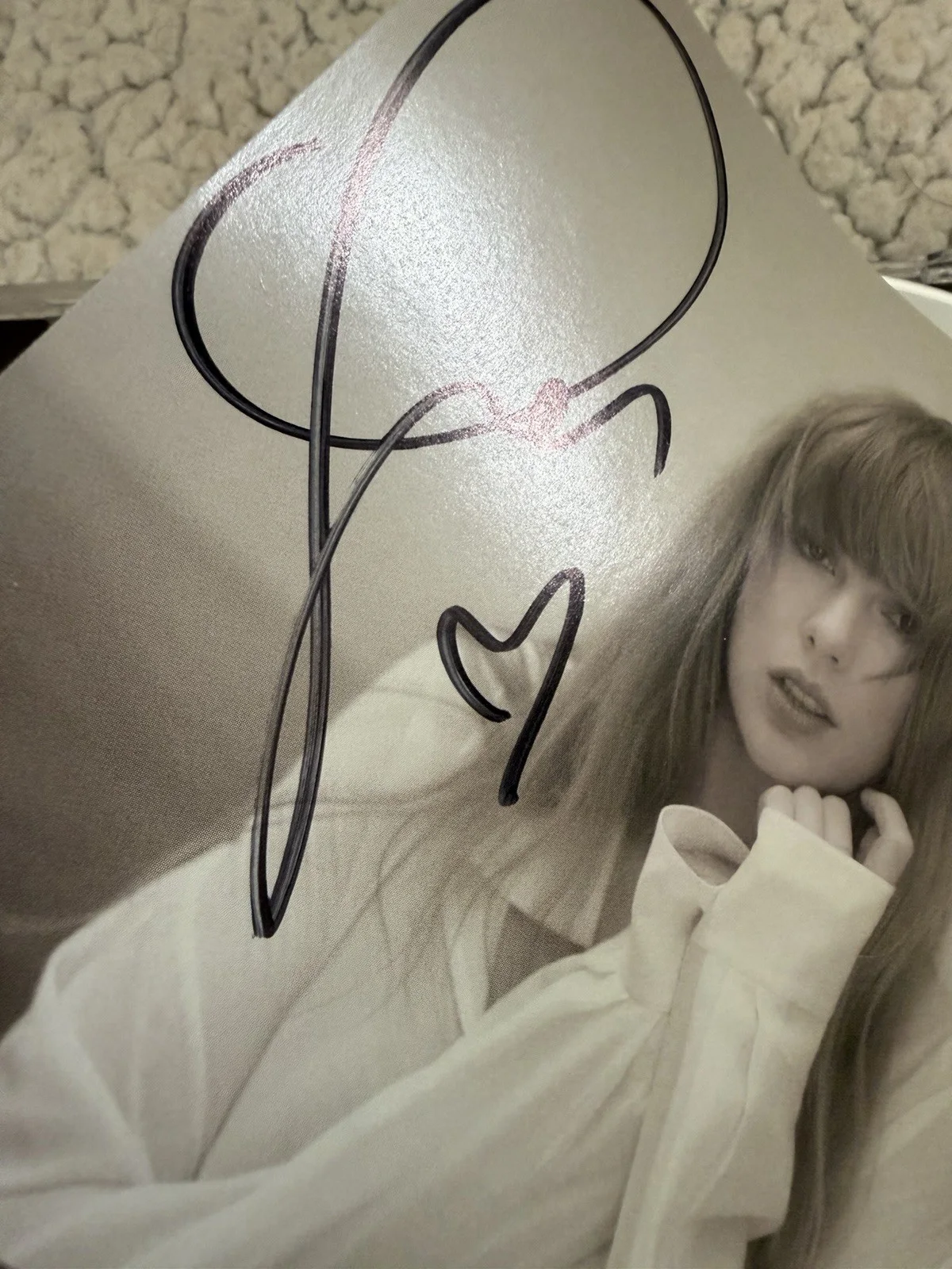 Taylor Swift TTPD Signed CD Insert w/heart, image 3