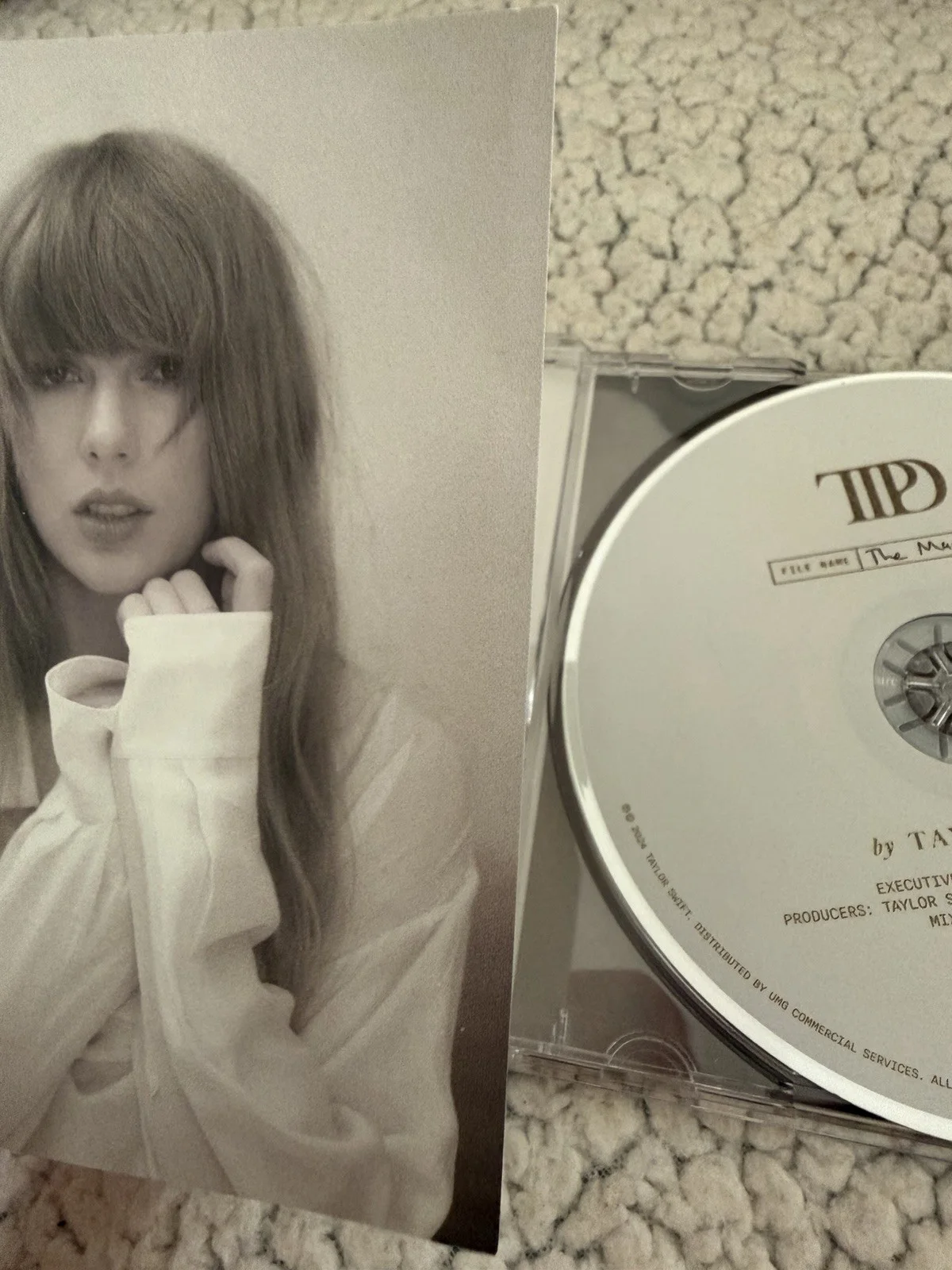 Taylor Swift TTPD Signed CD Insert w/heart, image 5