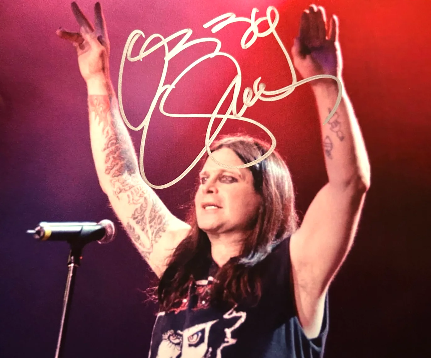 OZZY OSBOURNE Signed 8x10" Authentic Original Autograph GENUINE w/COA, image 3