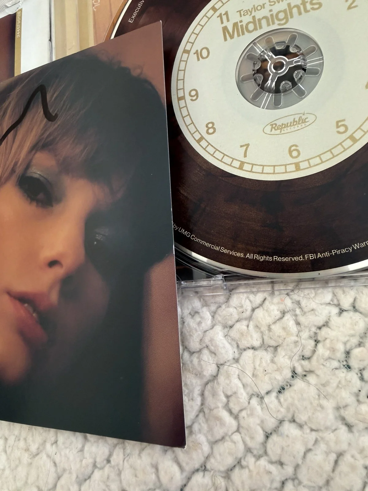 Taylor Swift Midnights Mahogany Signed CD, image 2