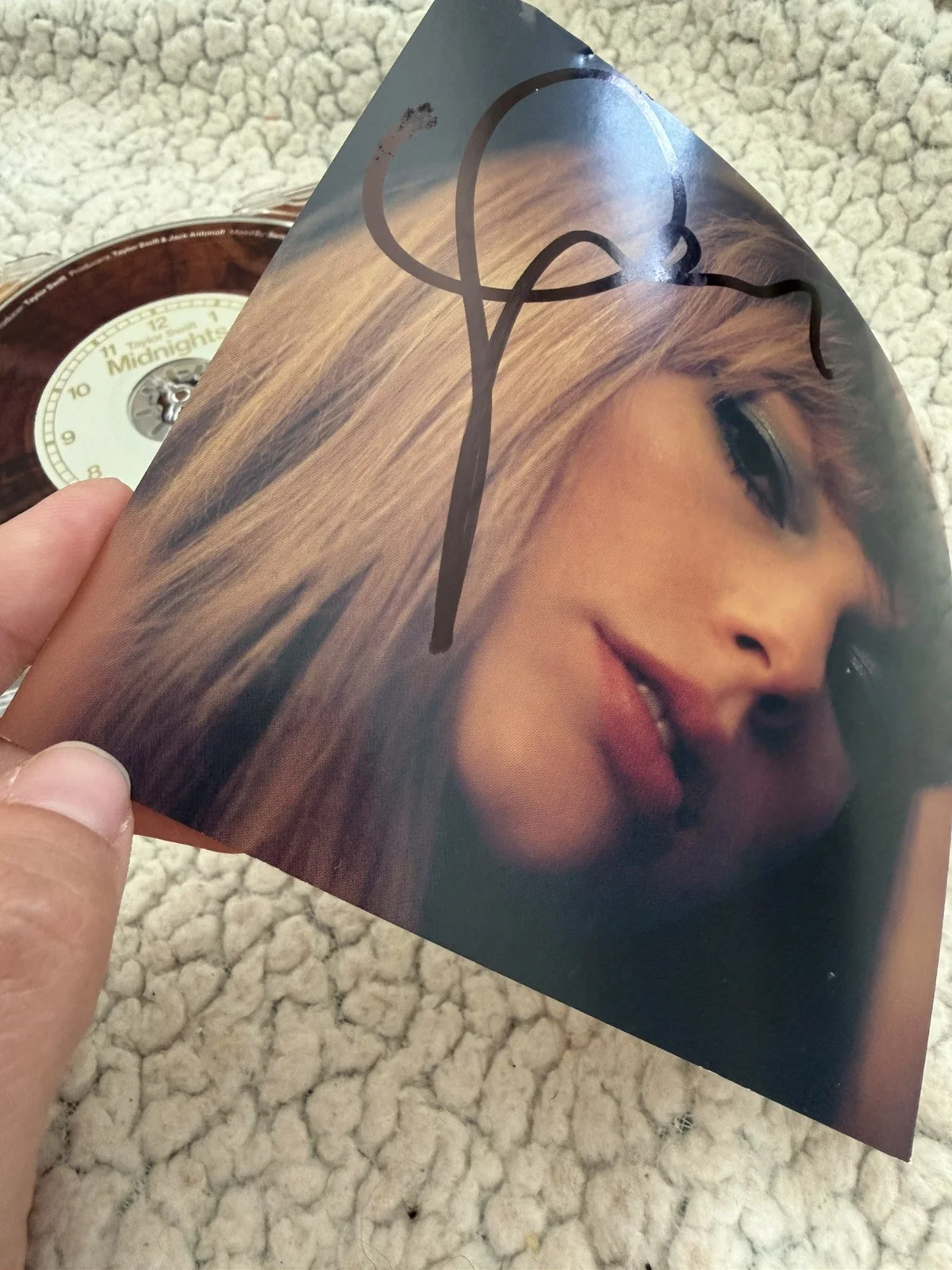 Taylor Swift Midnights Mahogany Signed CD, image 4