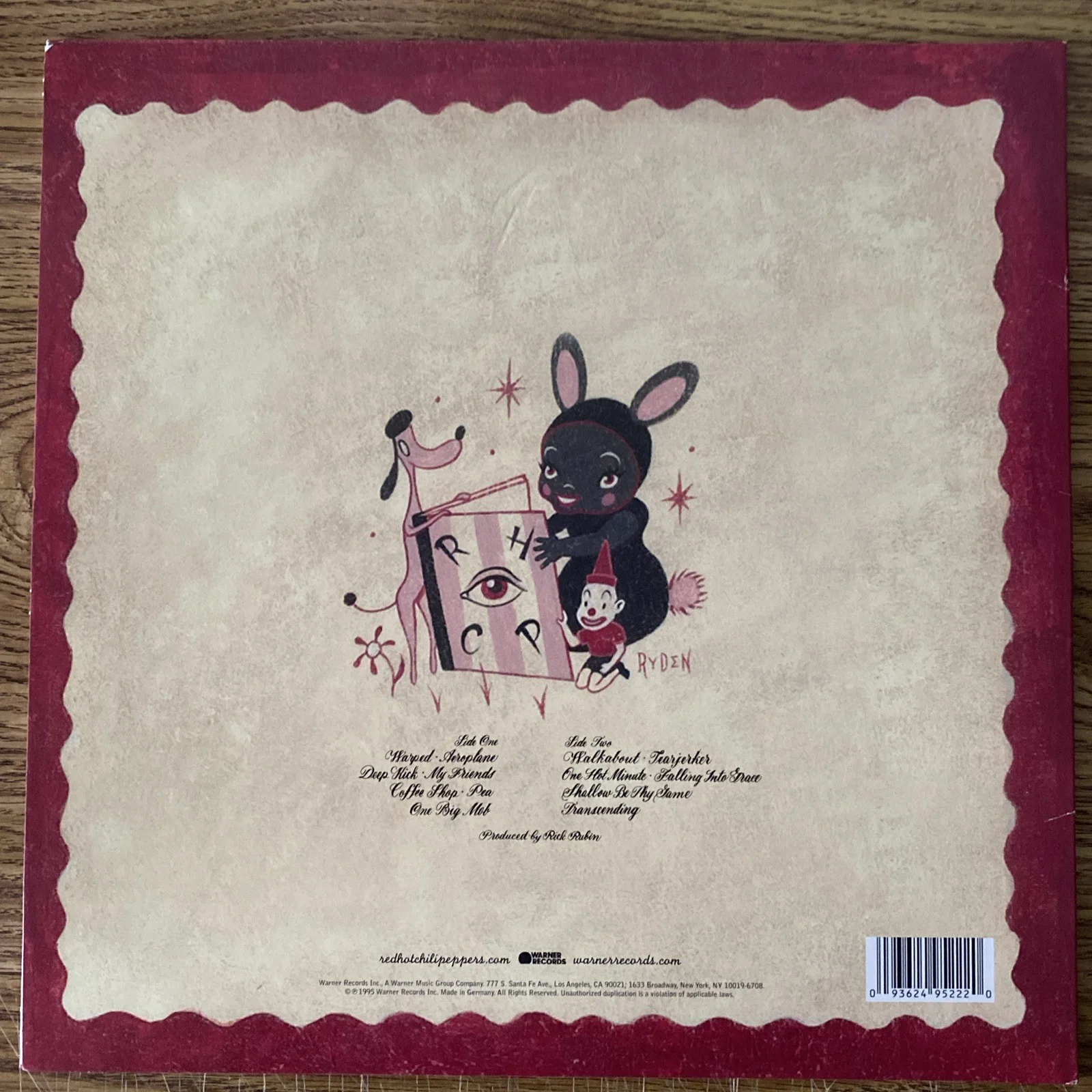 Chad Smith Autographed Vinyl Album 'One Hot Minute' The Red Hot Chilli Peppers, image 3