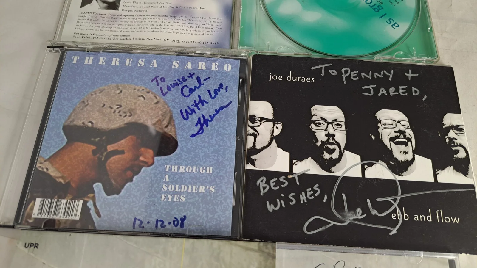 4 Autographed Signed CDs tEMPORELLI, tHERESA sAREO Scott Fried Duraes, image 4