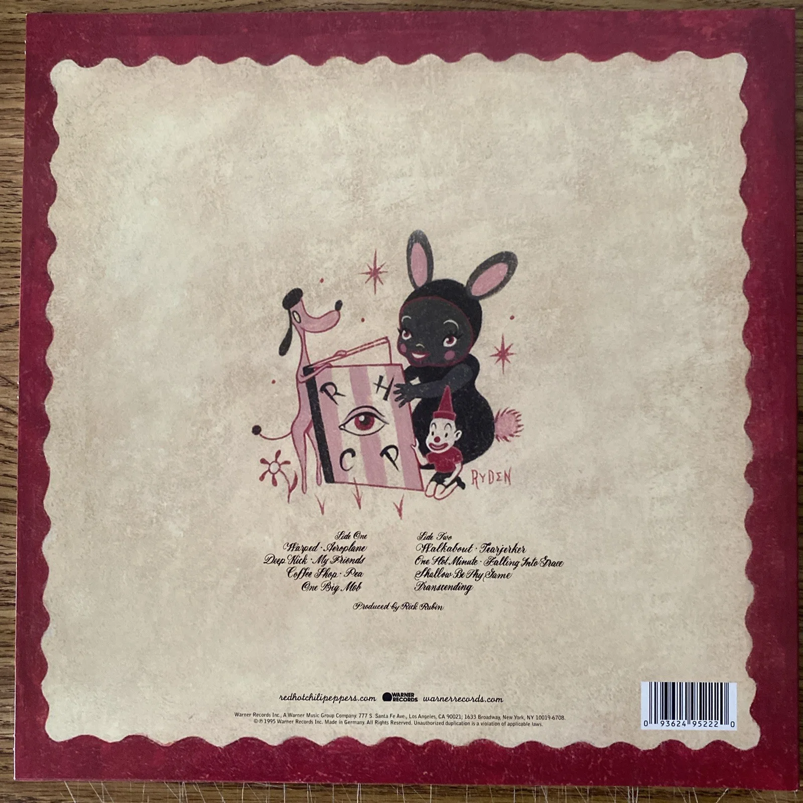 Chad Smith Autographed Vinyl Album 'One Hot Minute' The Red Hot Chilli Peppers, image 3