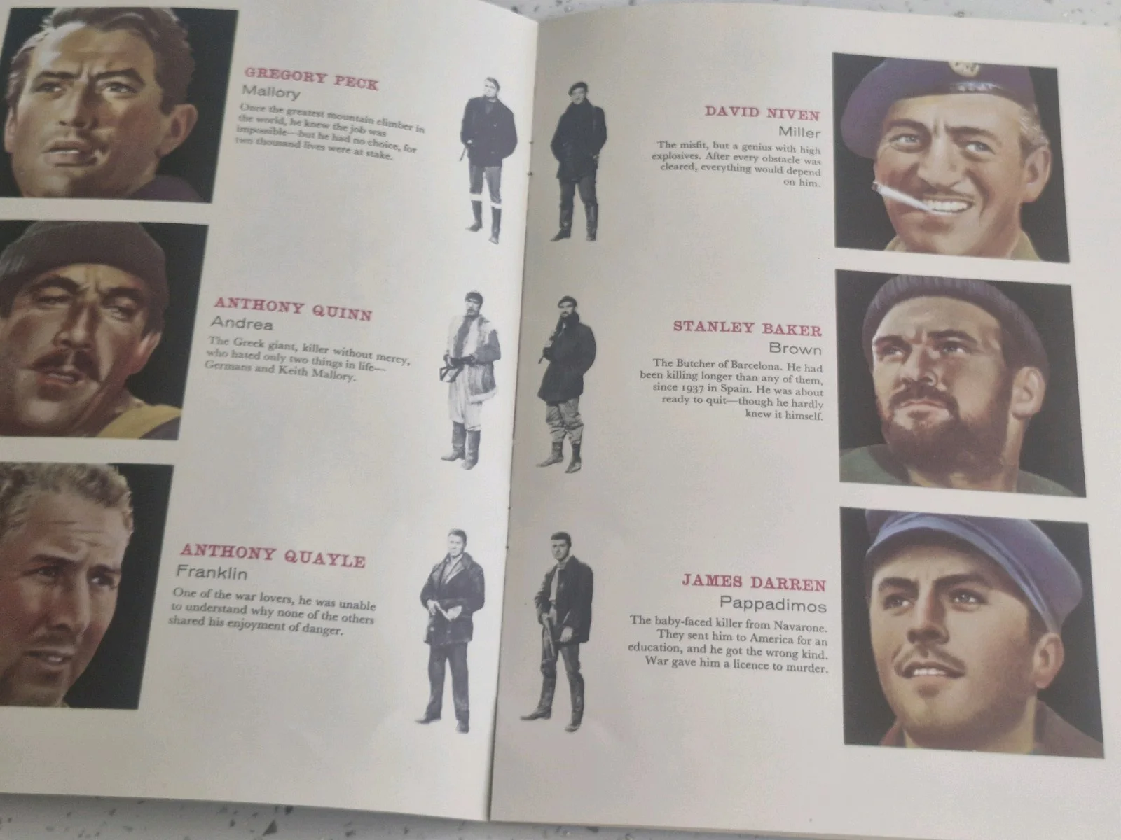 1961 FILM PROGRAMME "THE GUNS OF NAVARONE" VGC, image 5