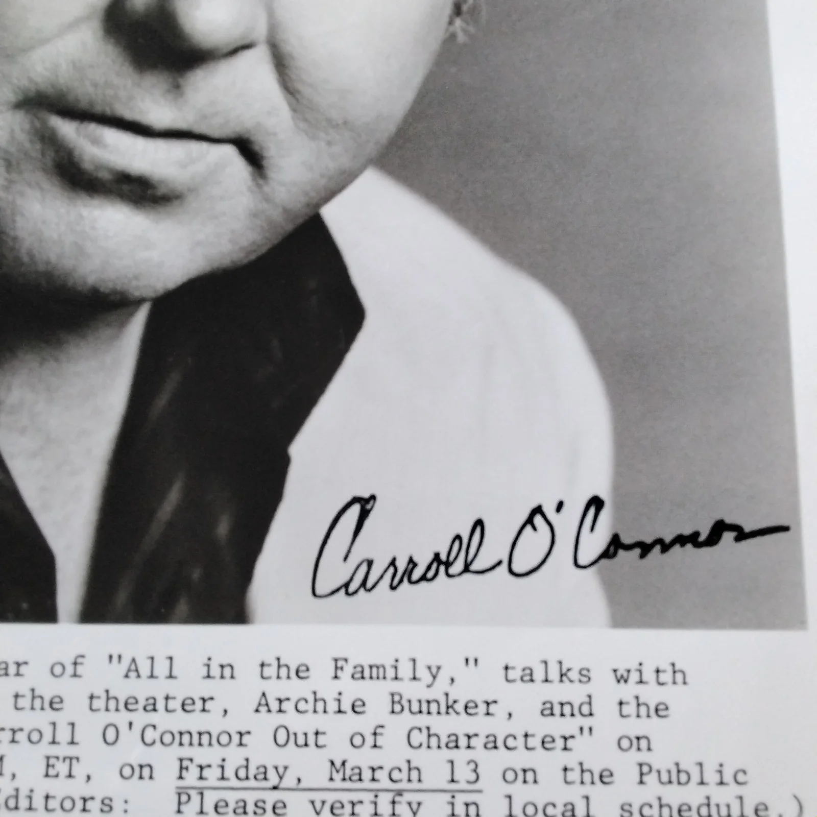 Carroll O'Connor SIGNED Photo Movie TV Actor All In The Family Kelly's Heroes, изображение 4
