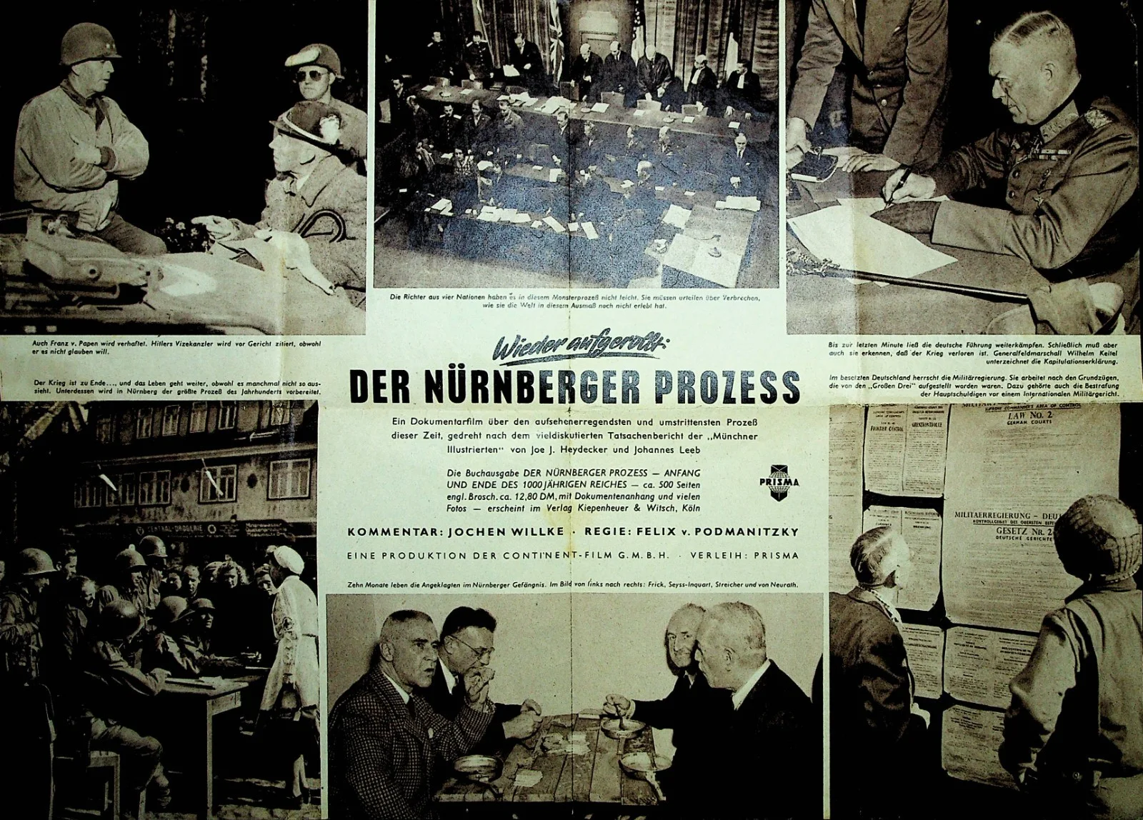 Wieder aufgerollt: Der Nürnberger Prozess Vintage German film program WFK4347, изображение 2