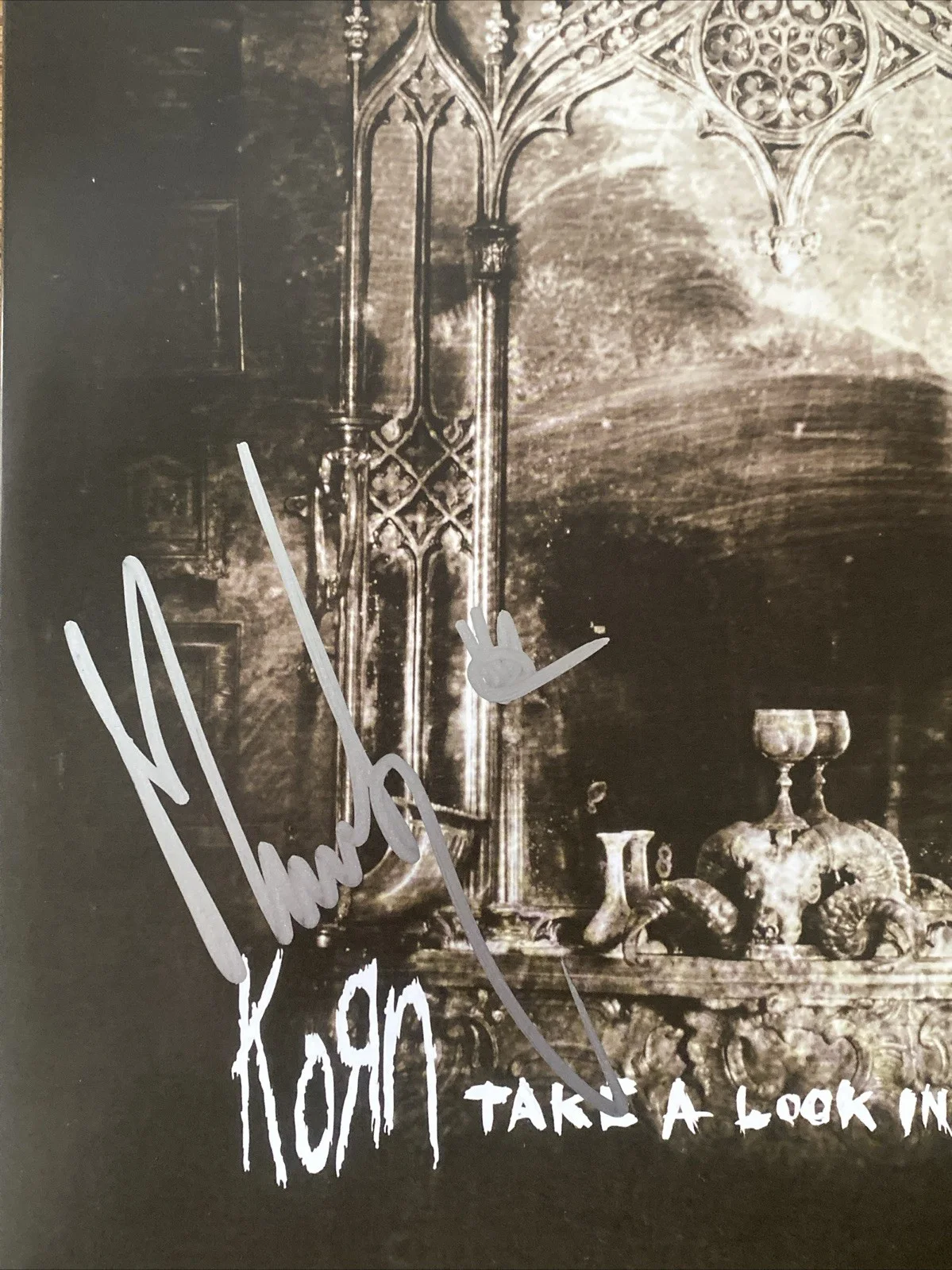 James Munky Shaffer Autographed Vinyl Album ‘Take A Look In The Mirror’ Korn, изображение 2
