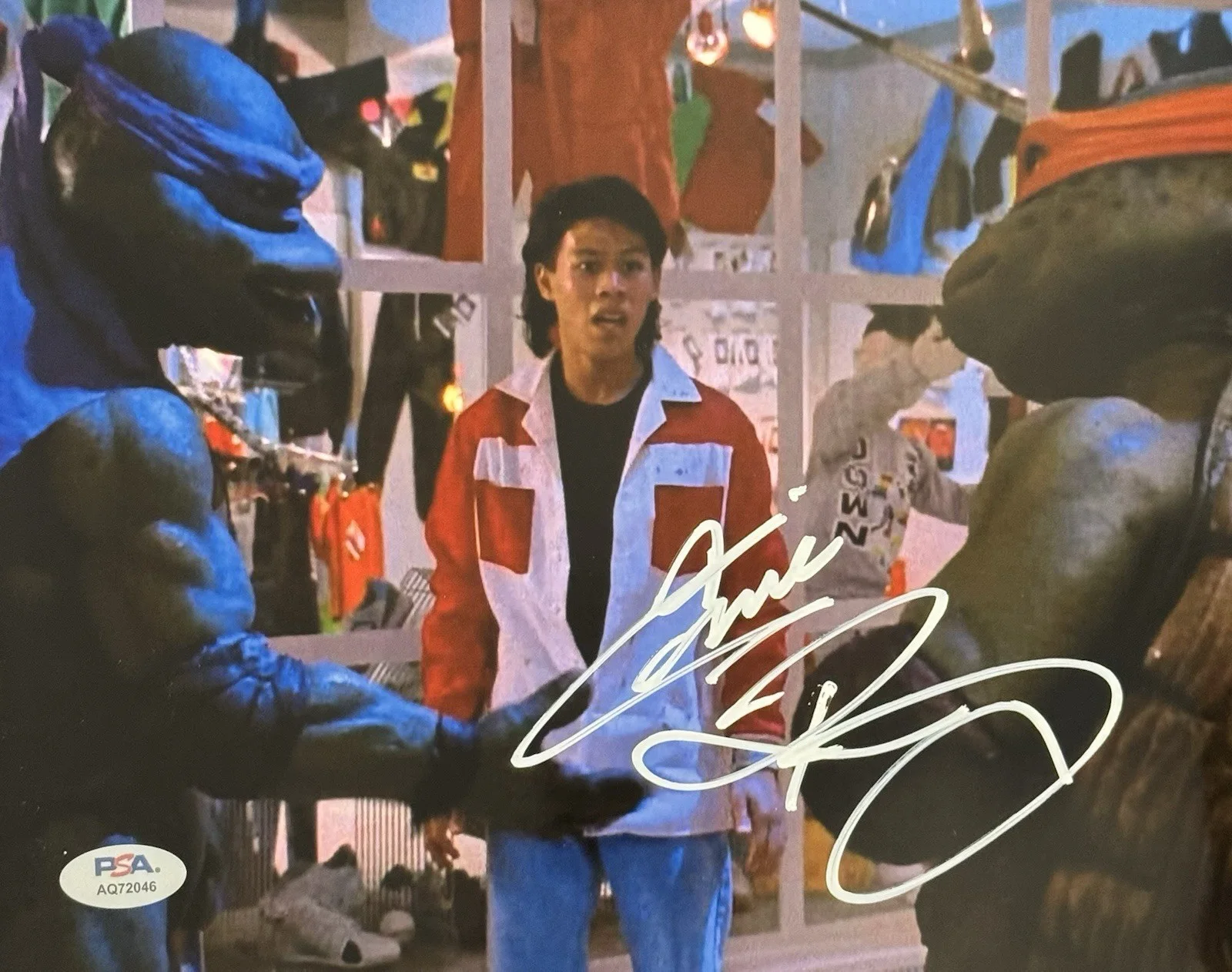 Ernie Reyes Jr — Ernie Reyes Jr Signed Autographed TMNT 8x10 Photo PSA/DNA COA