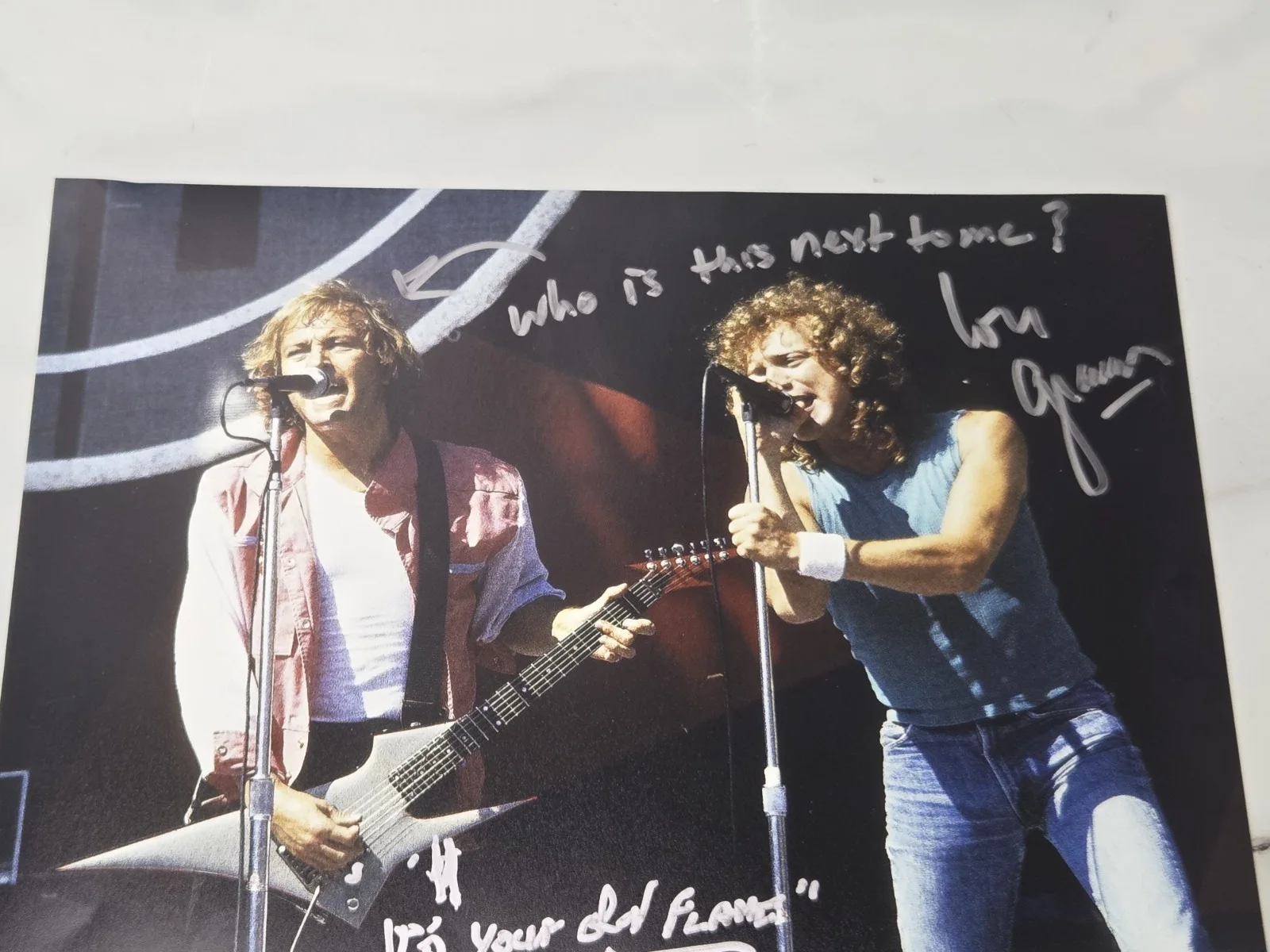 LOU GRAMM & MICK JONES SIGNED 8x10 PHOTO AUTOGRAPHED FOREIGNER ORIGINALS PSA COA, изображение 2