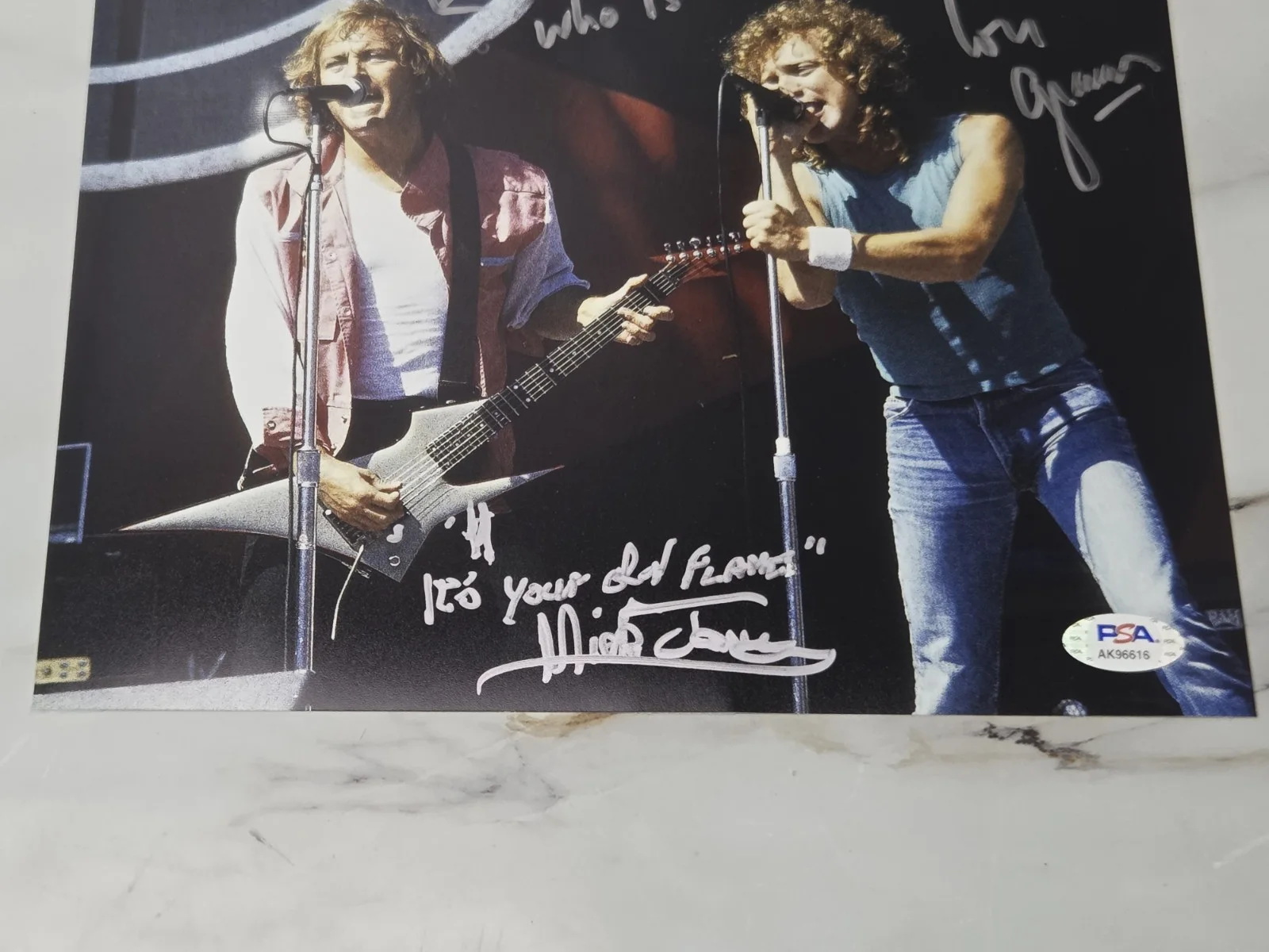 LOU GRAMM & MICK JONES SIGNED 8x10 PHOTO AUTOGRAPHED FOREIGNER ORIGINALS PSA COA, изображение 3