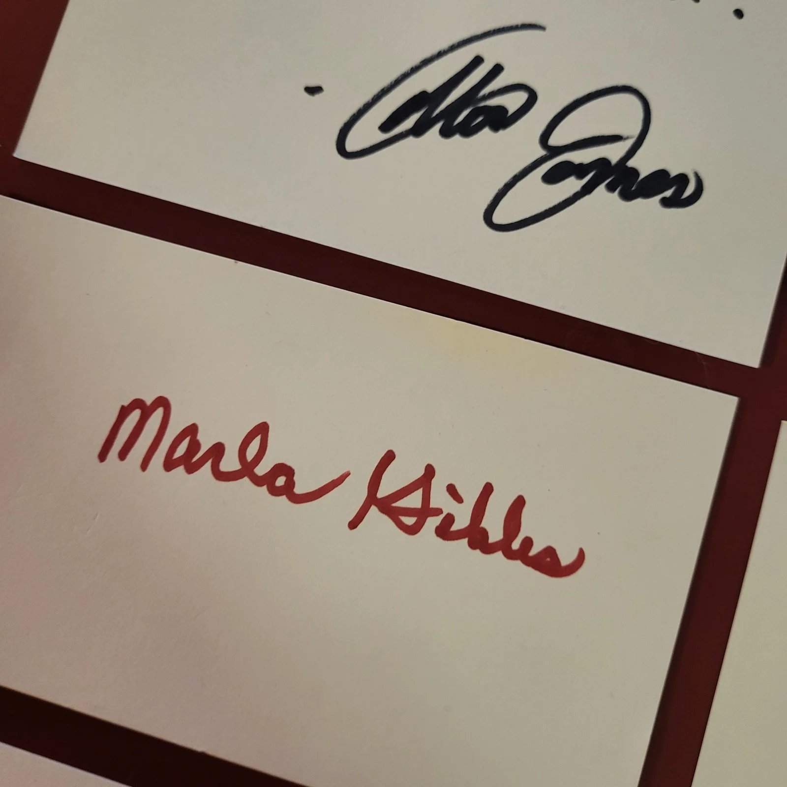 Hand Signed Autograph Index Card Lot Dionne WarwickNorbert Weisser Marla Gibbs, изображение 5