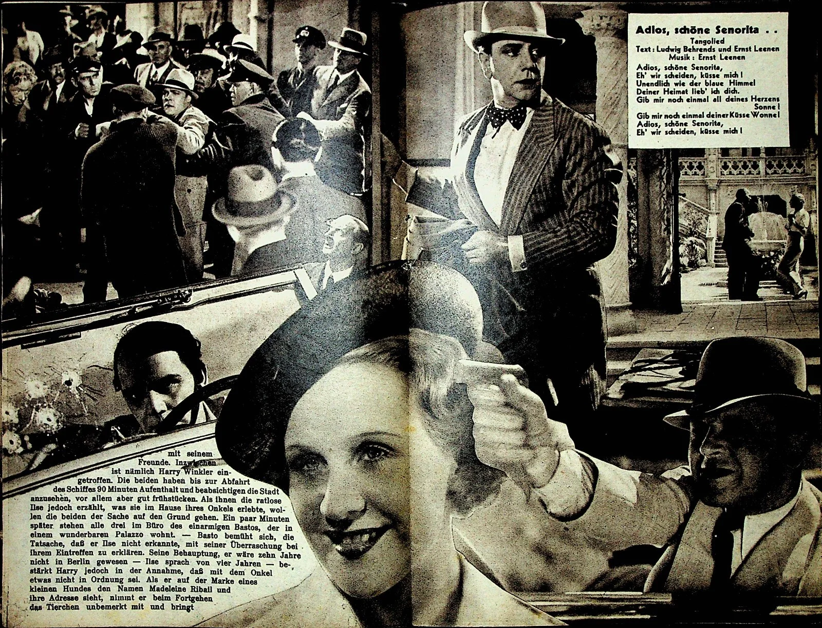 Vintage German film program WFK 1546 Abenteuer in Lissabon Movie Cinema, изображение 3