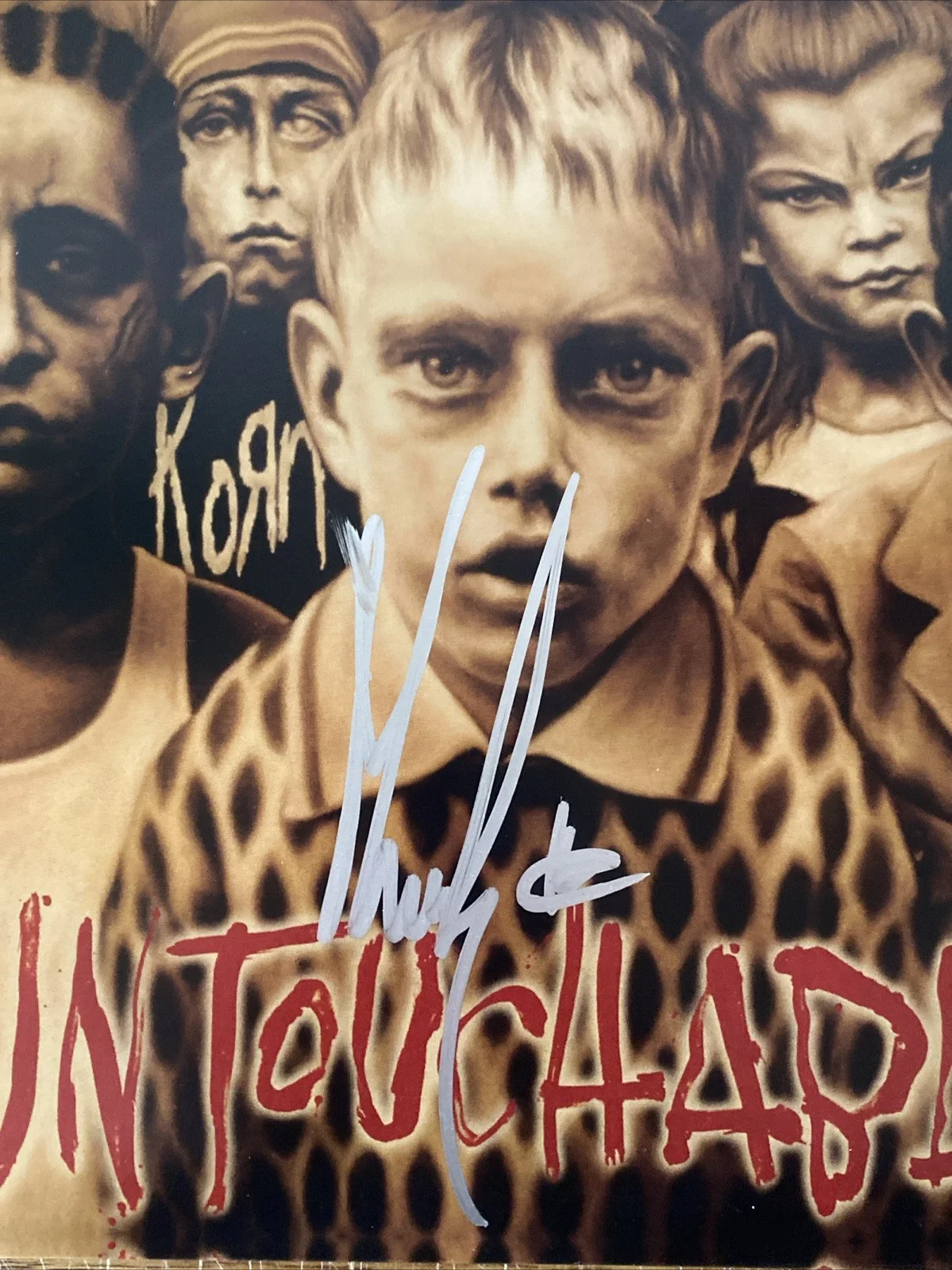 James Munky Shaffer Autographed Vinyl Album ‘Untouchables’ Korn, image 2