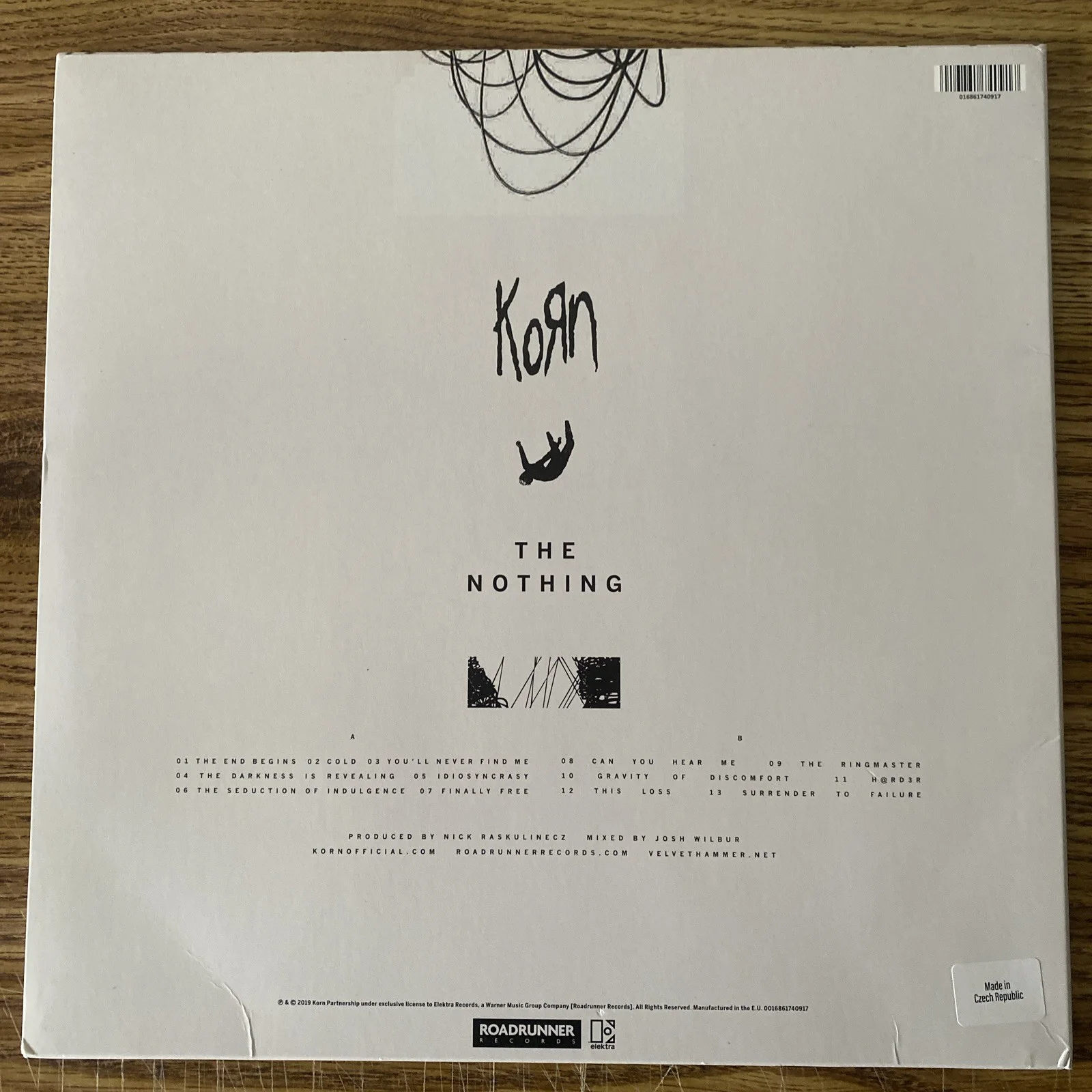 James Munky Shaffer Autographed Vinyl Album ‘The Nothing’ Korn, image 3