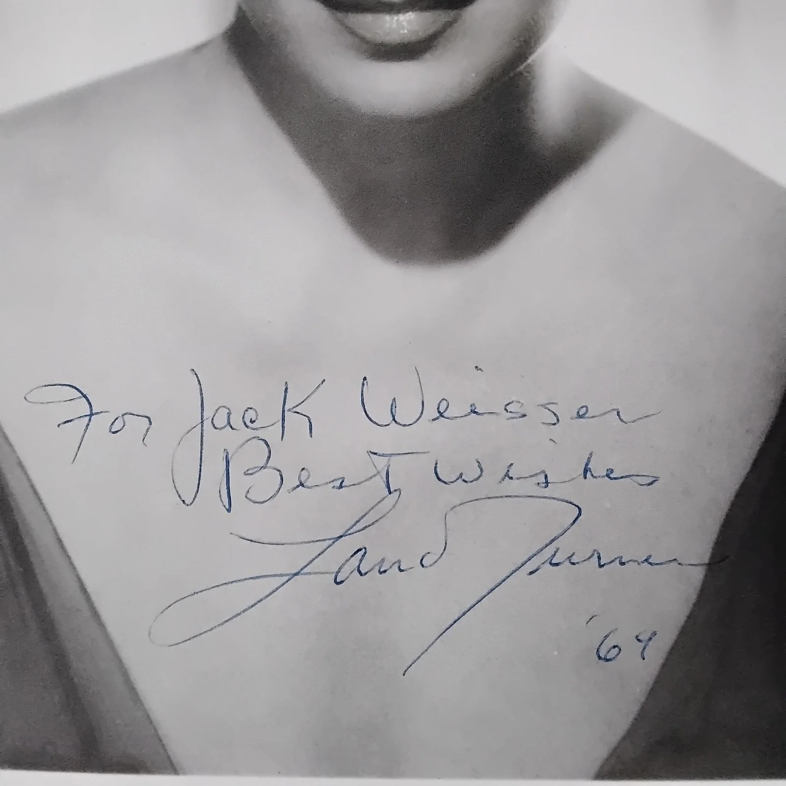 Lana Turner SIGNED 1969 DW Photo Movie Actress Postman Rings Twice Bad Beautiful, изображение 5