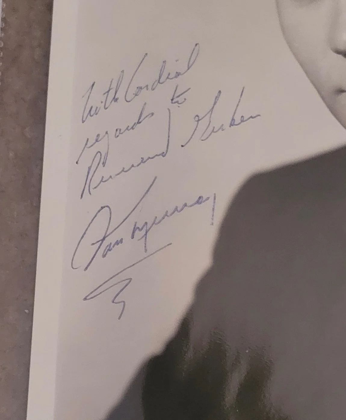 Don Murray — Early Don Murray Signed 8 by 10 Inscribed, image 2