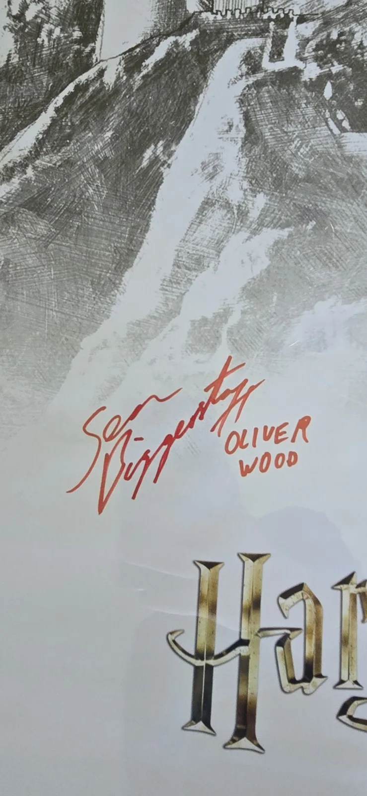 Sean Biggerstaff — 22x34 Signed Harry Potter Poster Autographed by Sean Biggerstaff is Oliver Wood, image 2