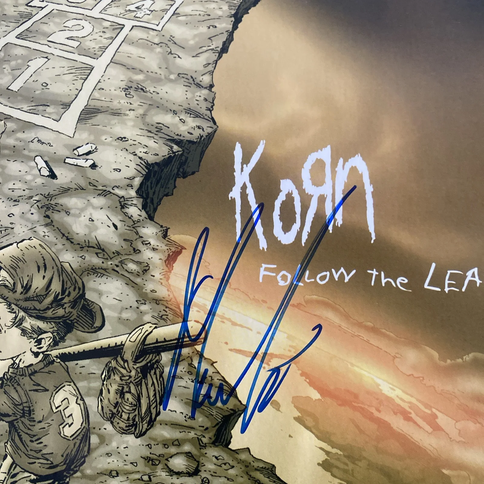 James Munky Shaffer Autographed Vinyl Album ‘Follow The Leader’ Korn, изображение 2
