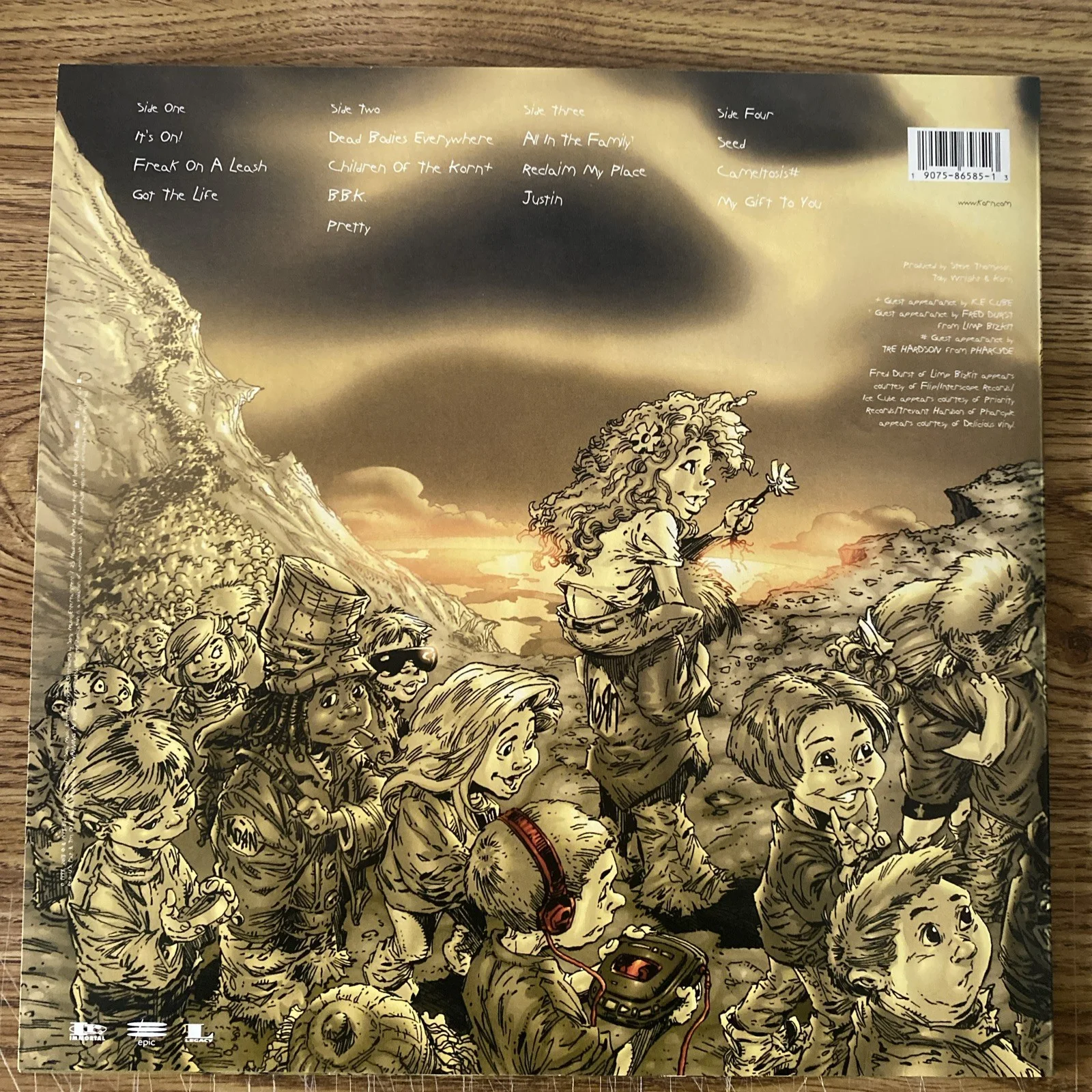 James Munky Shaffer Autographed Vinyl Album ‘Follow The Leader’ Korn, изображение 3