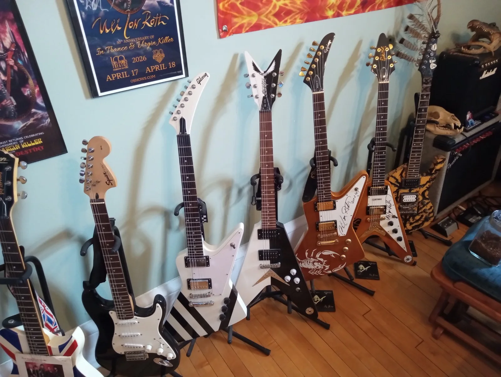 autographed uli jon Roth guitar (pair), image 2
