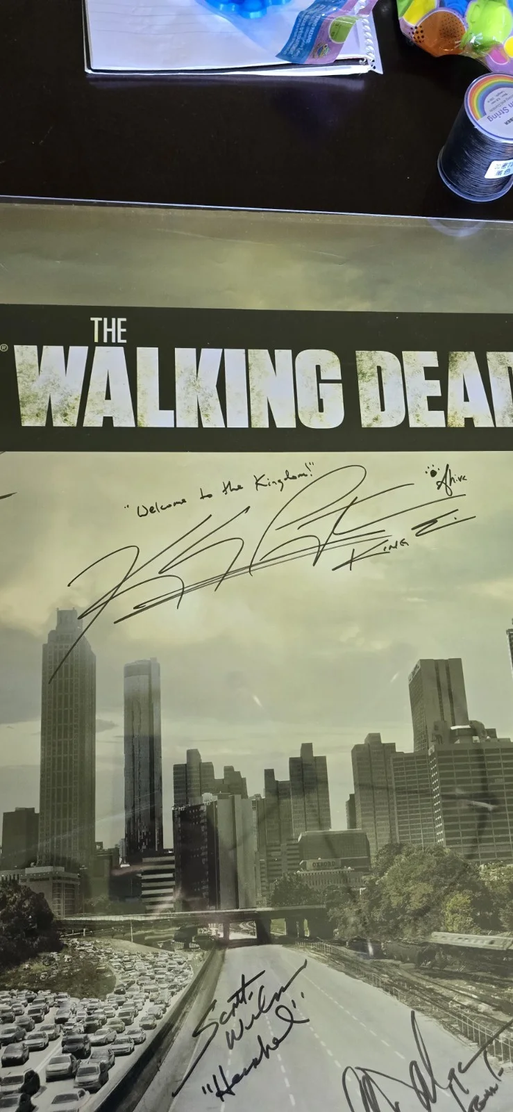 The Walking Dead Cast Signed Full Sized 24x36 Poster 10x Autos Comic Con TWD, image 5