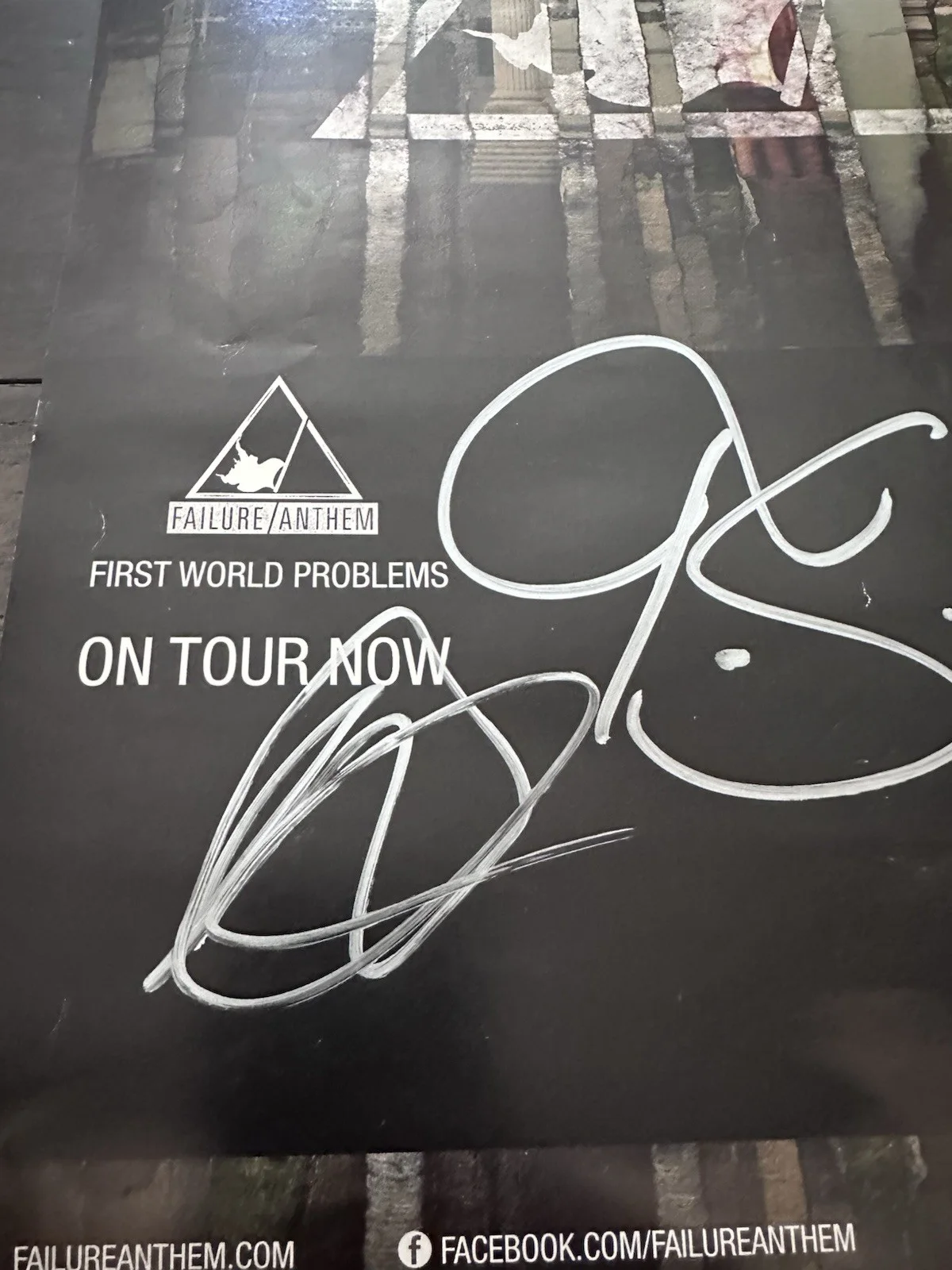 Signed Framed Failure Tour Poster, image 4