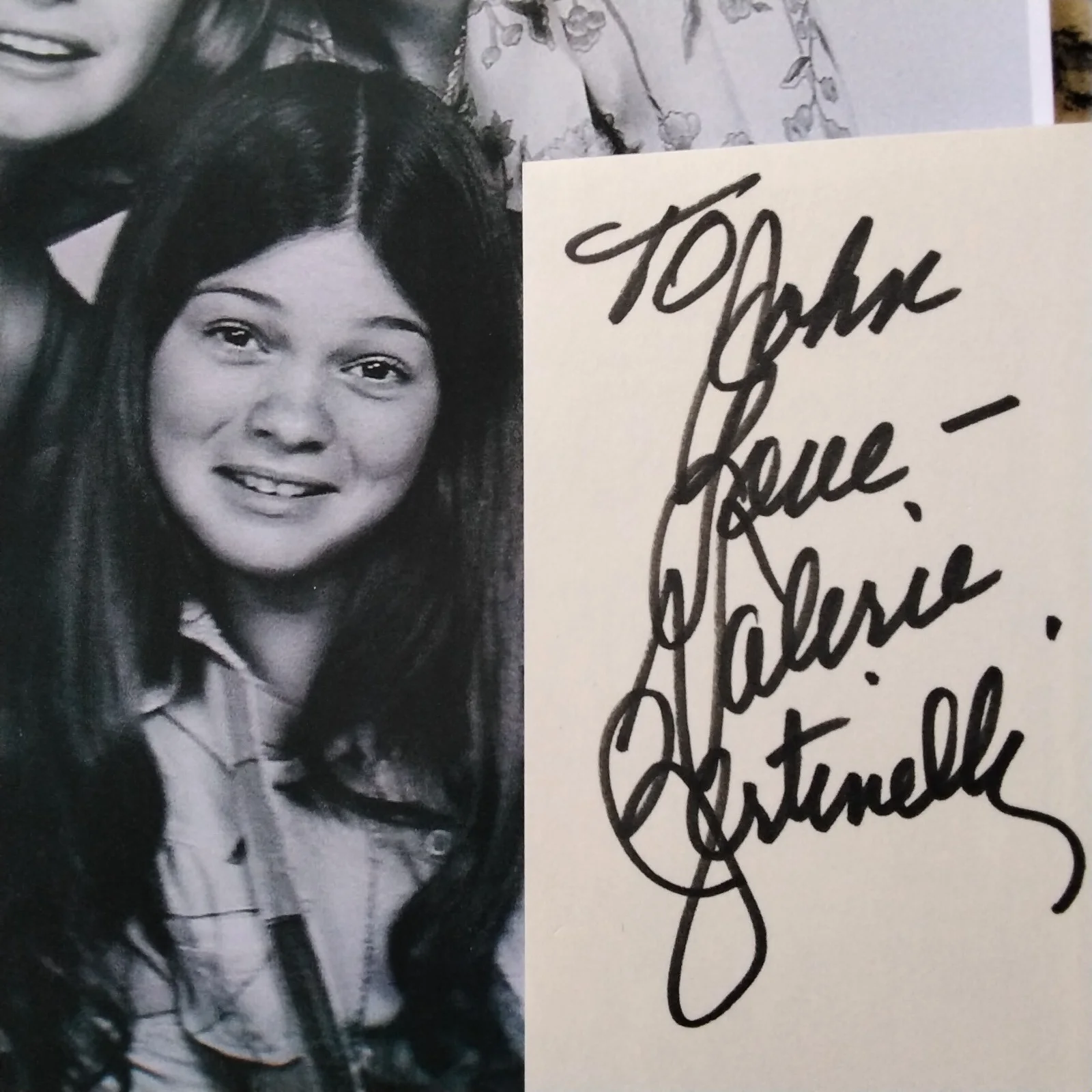 Mackenzie Phillips & Valerie Bertinelli SIGNED Cards Photo One Day at A Time TV, image 3