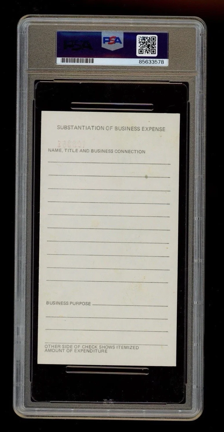 DEAN MARTIN SIGNED AUTOGRAPHED RIVIERA COUNTRY CLUB RECEIPT PSA/DNA RAT PACK, изображение 2