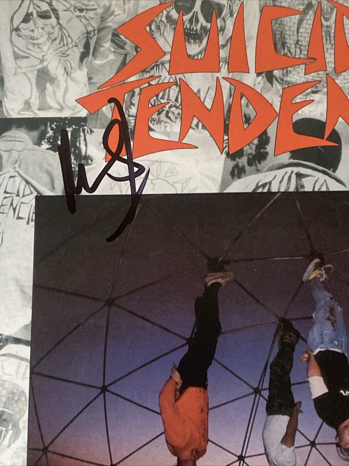 Mike Muir Autographed Vinyl Album ‘Suicidal Tendencies’ Self-Titled, image 2