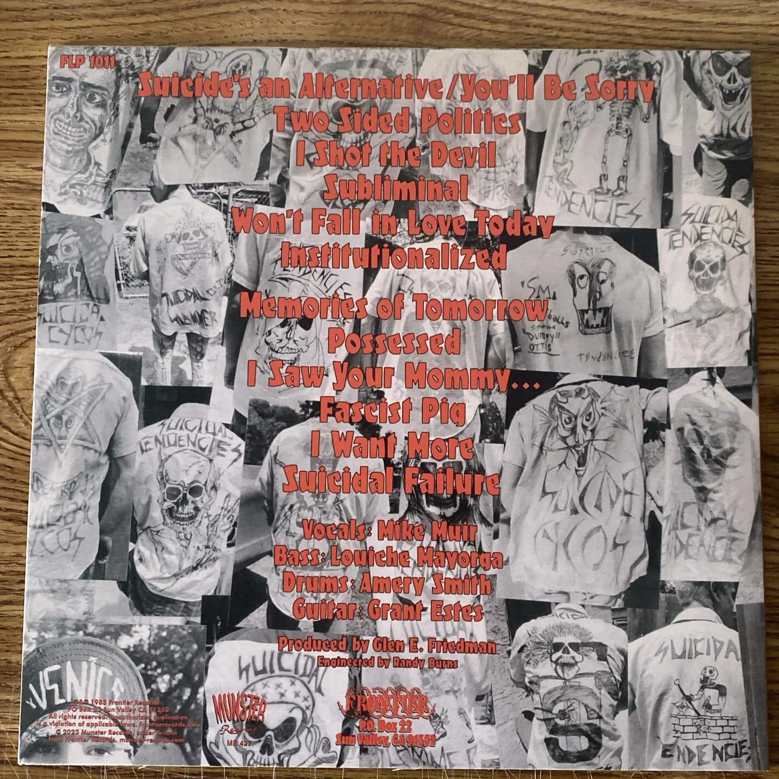 Mike Muir Autographed Vinyl Album ‘Suicidal Tendencies’ Self-Titled, image 3